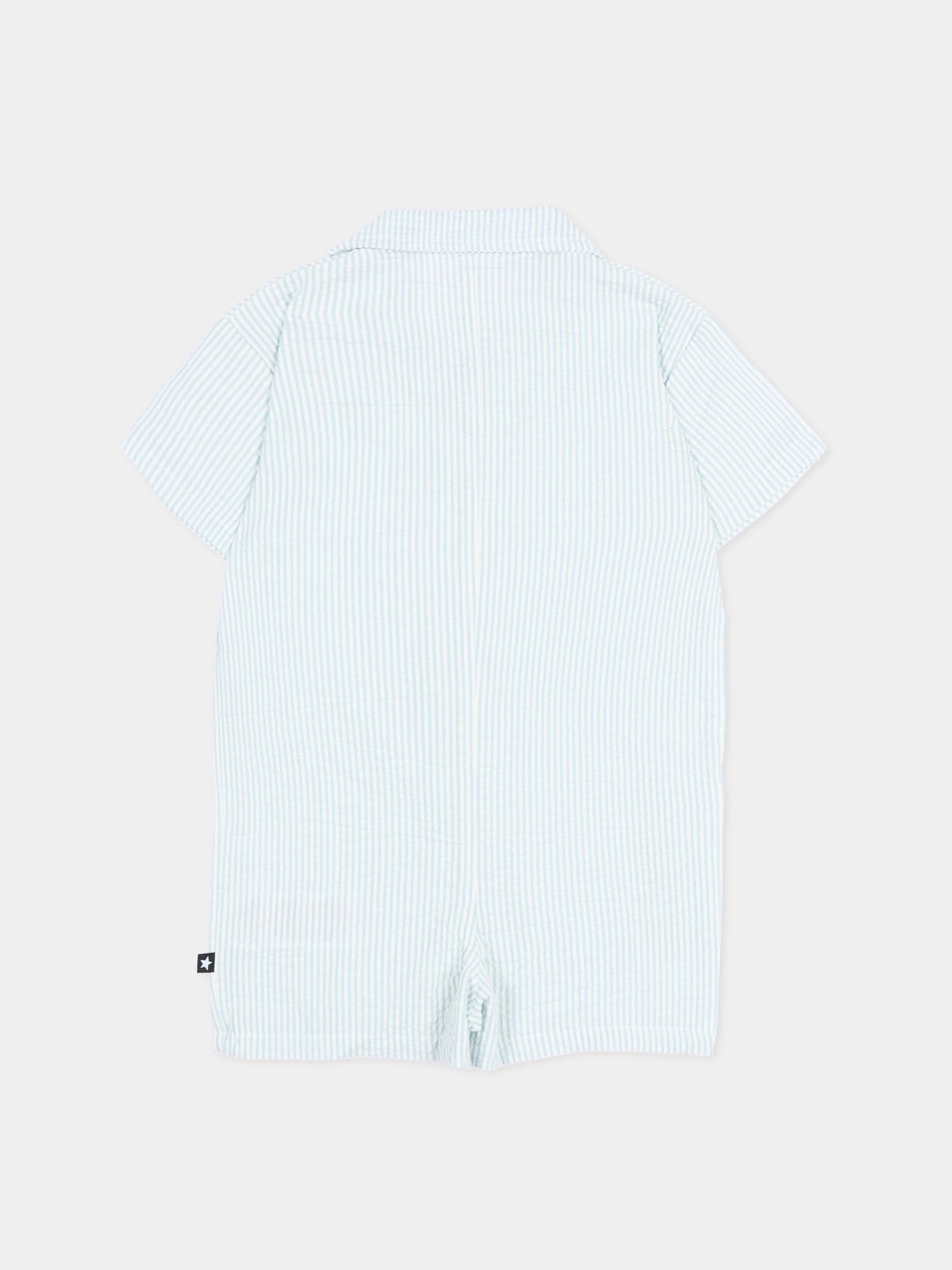 Pagliaccetto celeste Falk per neonato a righe,Molo,6S26B801 9568