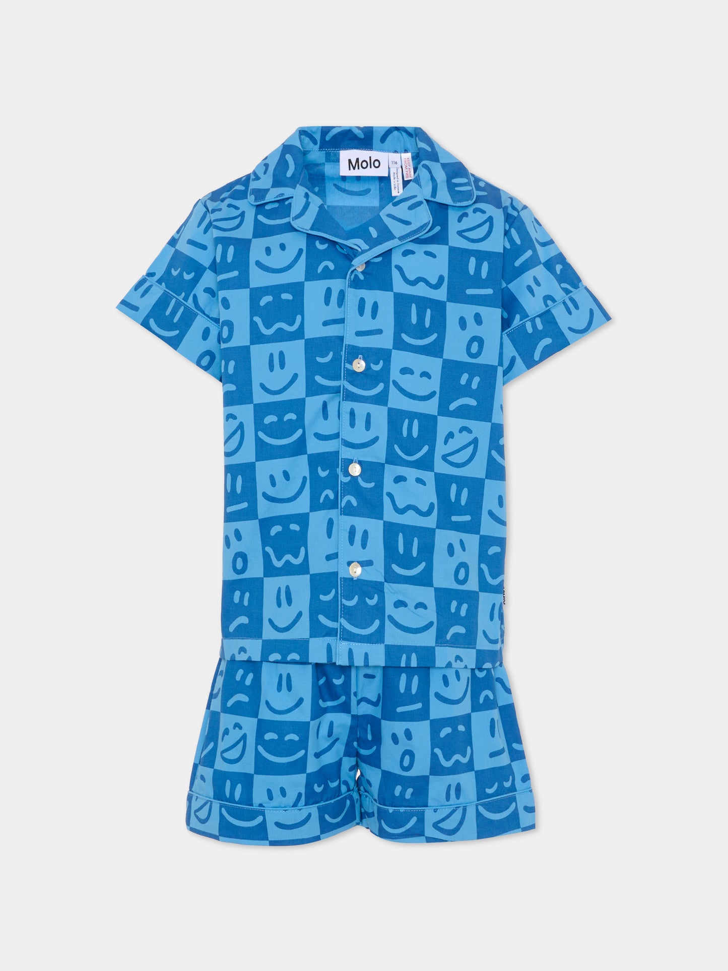 Pigiama Lexi blu per bambino con smile,Molo,6S26R503 9749