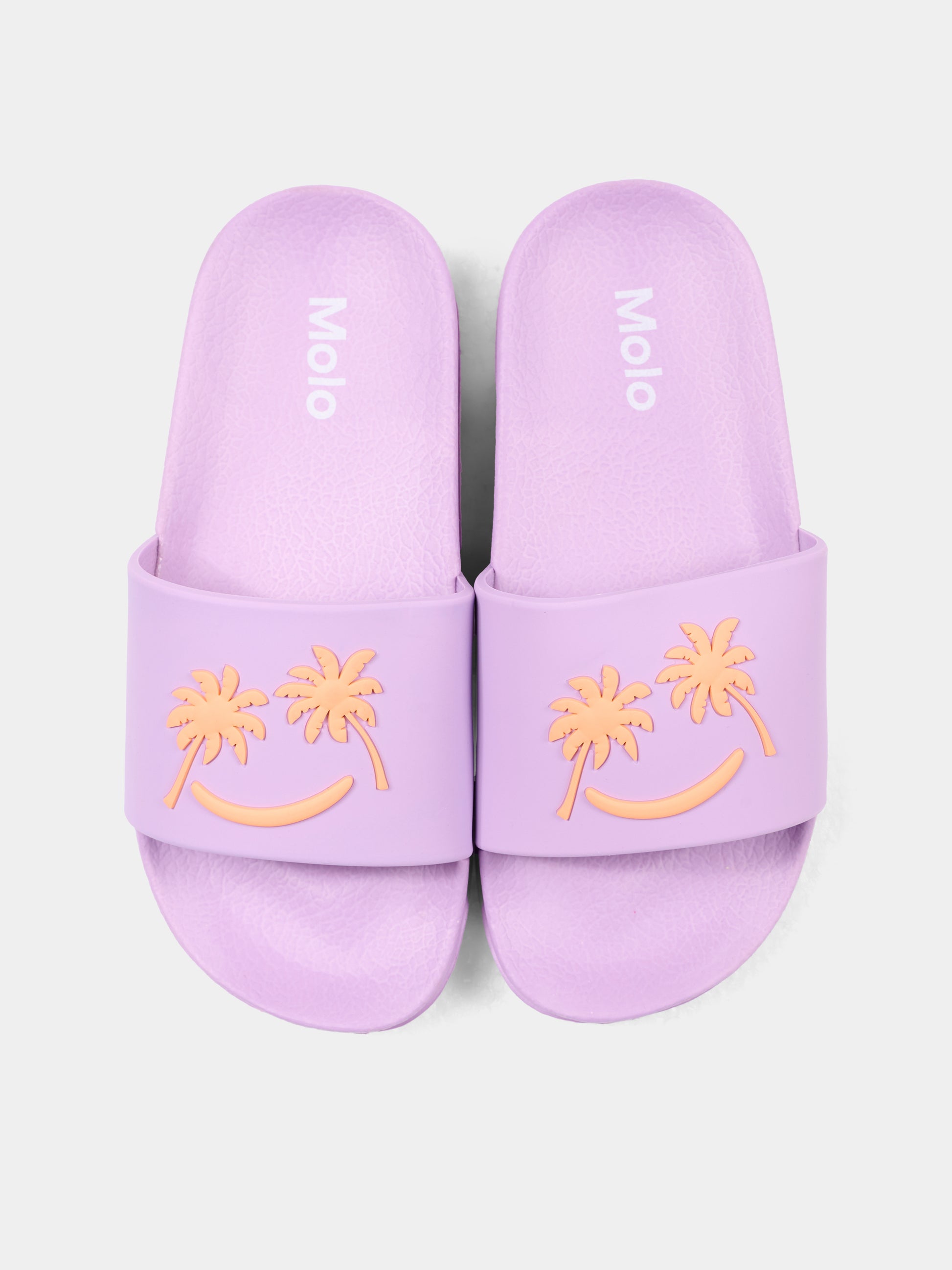 Ciabatte Zhappy viola per bambina con smile e palme,Molo,7S26U201 5640