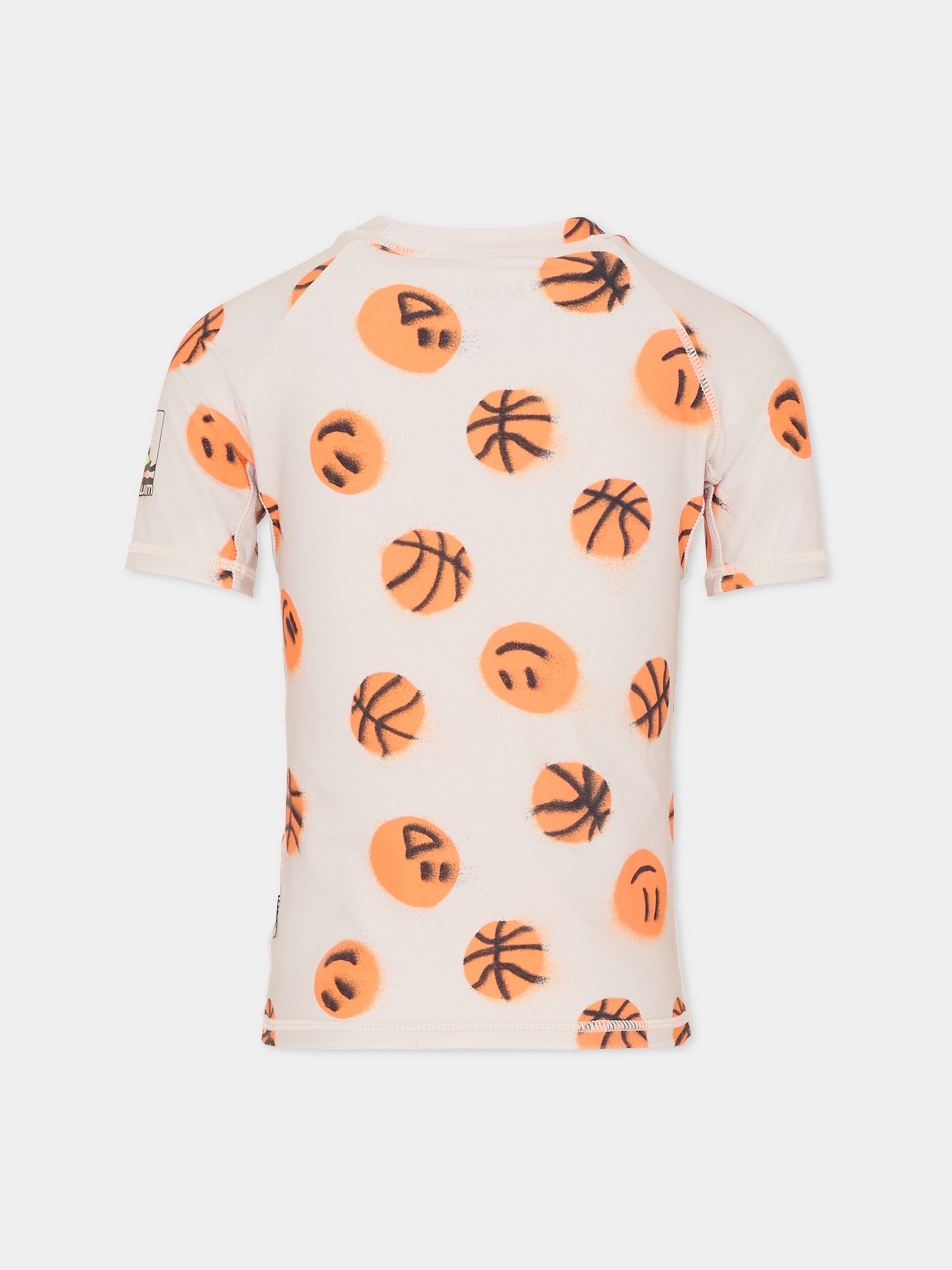 T-shirt Anti UV Neptune beige per bambino con smile,Molo,8S26P204 9531