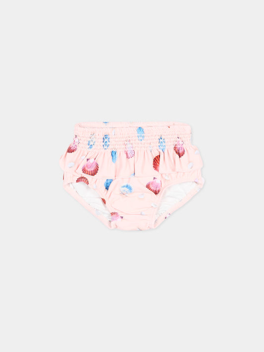 Slip rosa Neena per neonata con conchiglie,Molo,8S26P306 9529