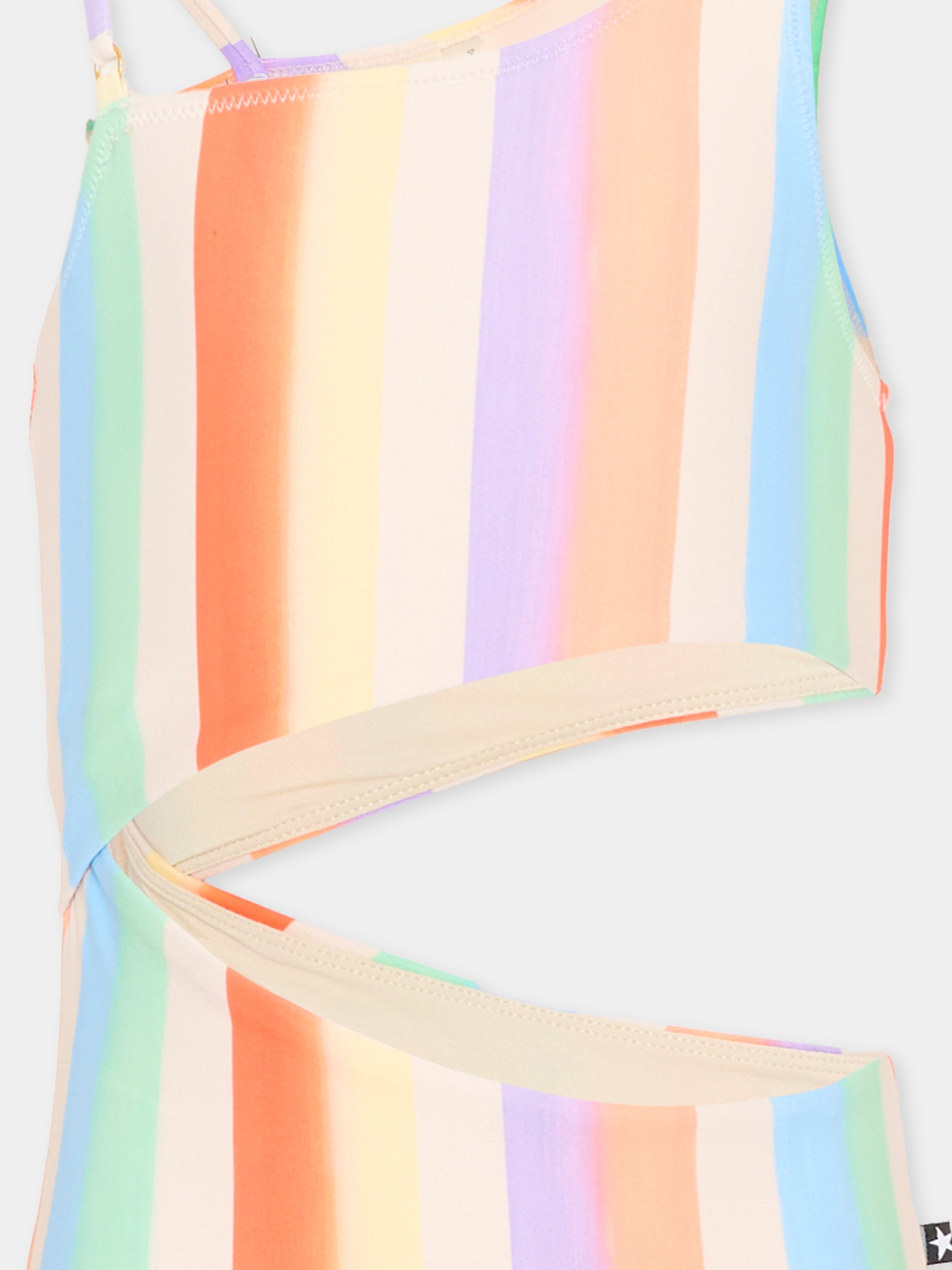 Costume multicolor Naan per bambina con cut-out,Molo,8S26P519 9525