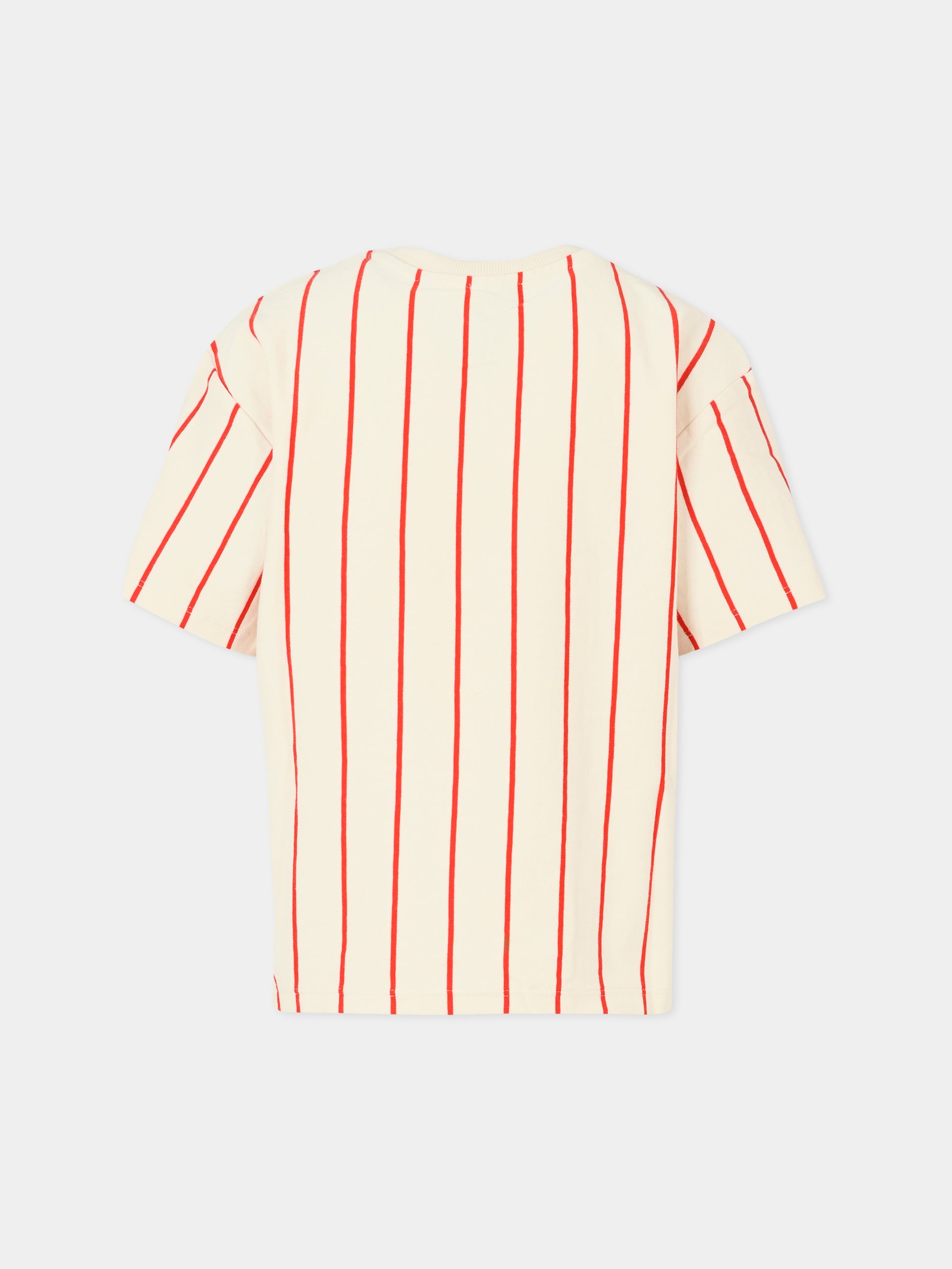 T-shirt multicolor per bambina con arancia,Kenzo Kids,K61066 21G