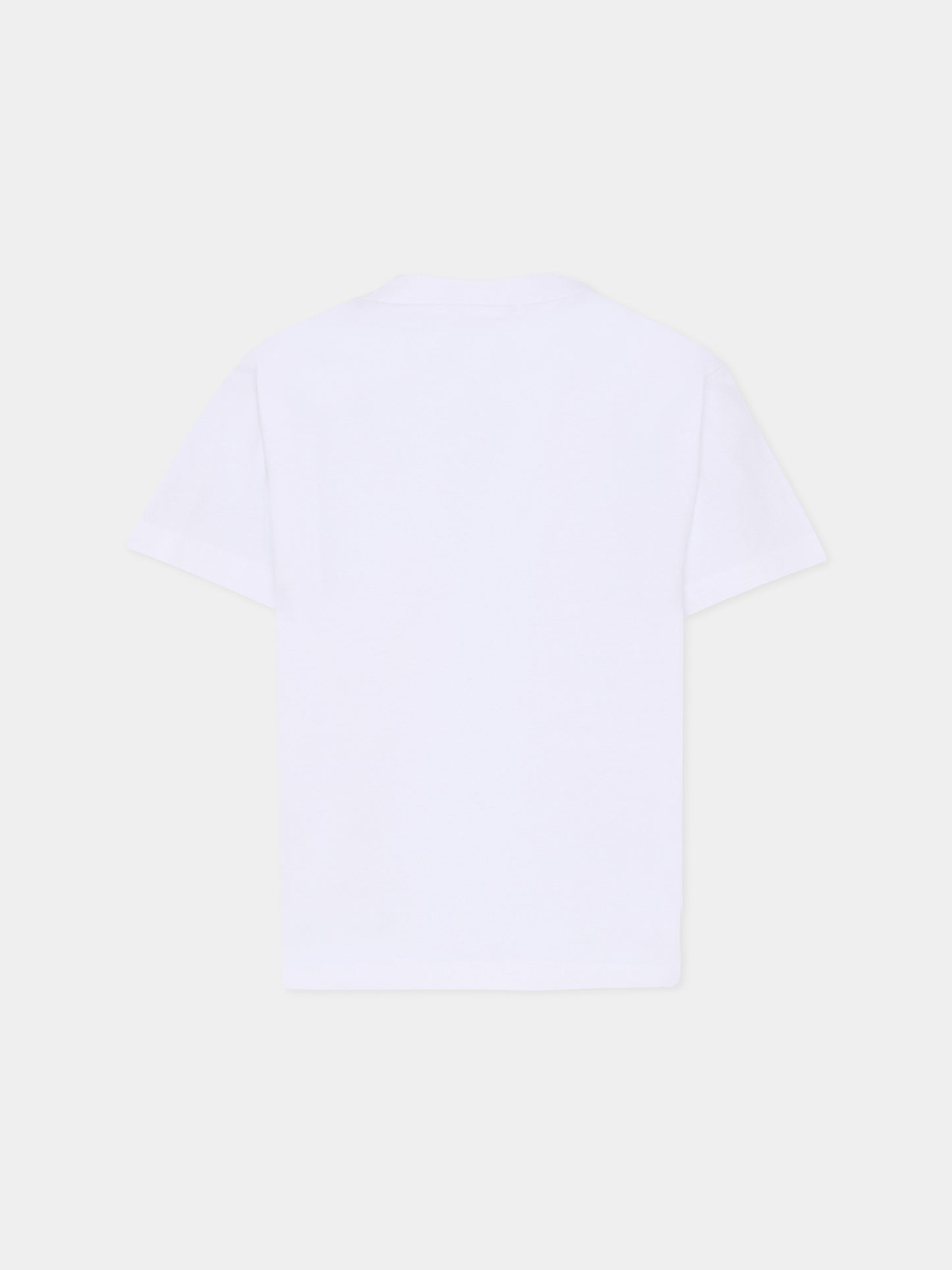 T-shirt bianca per bambino con scritta,Billieblush,U21702 10P