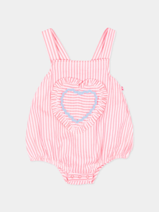 Pagliaccetto rosso a righe per neonata,Billieblush,U21797 S21