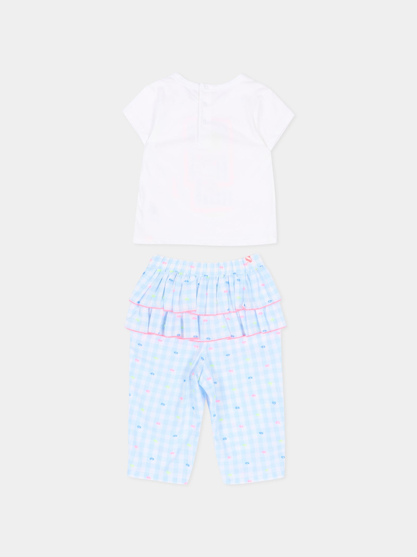 Completo sportivo multicolor per neonata con fragole,Billieblush,U21798 V21