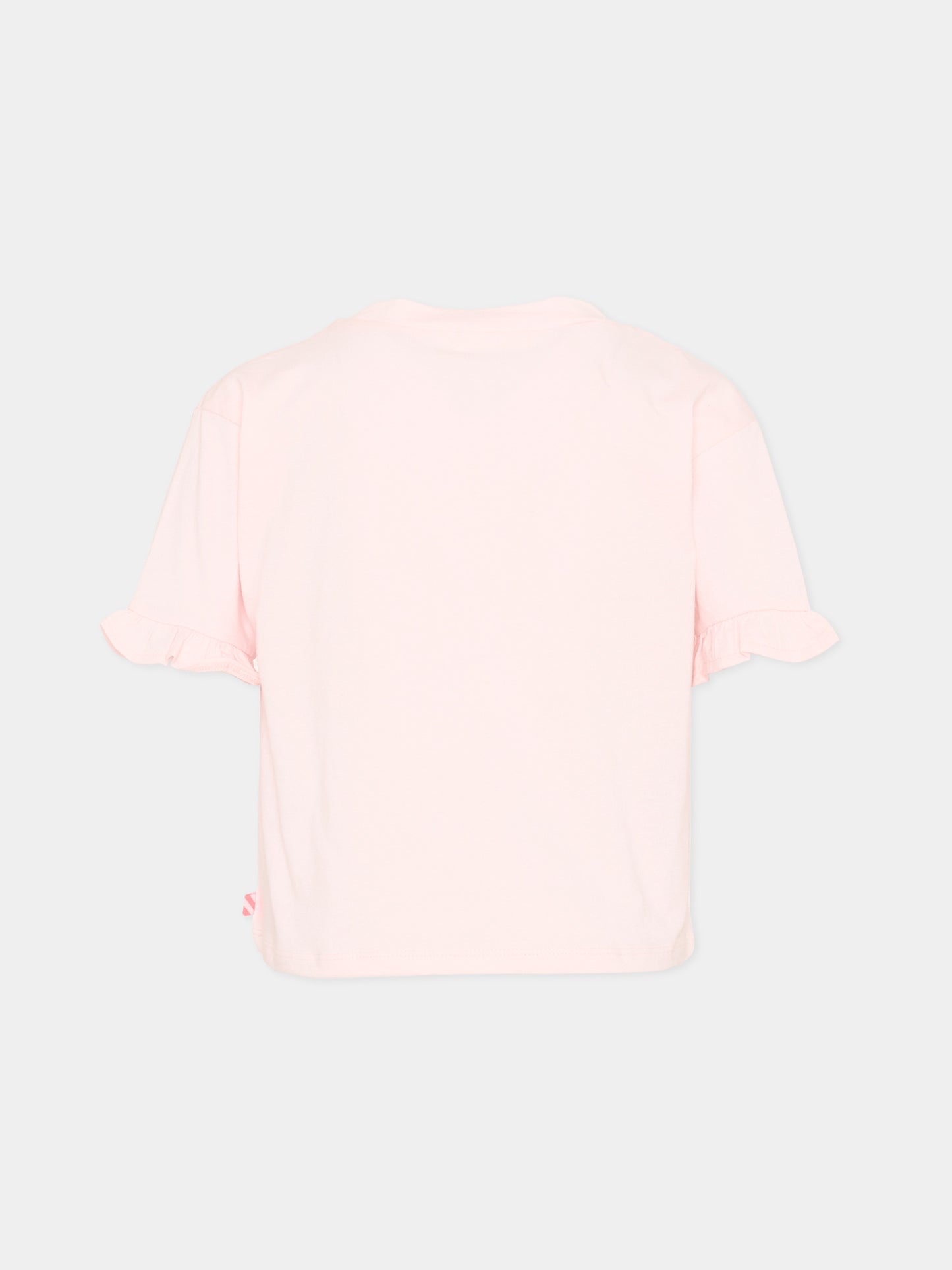 T-shirt rosa per bambina con unicorno,Billieblush,U21941 44L