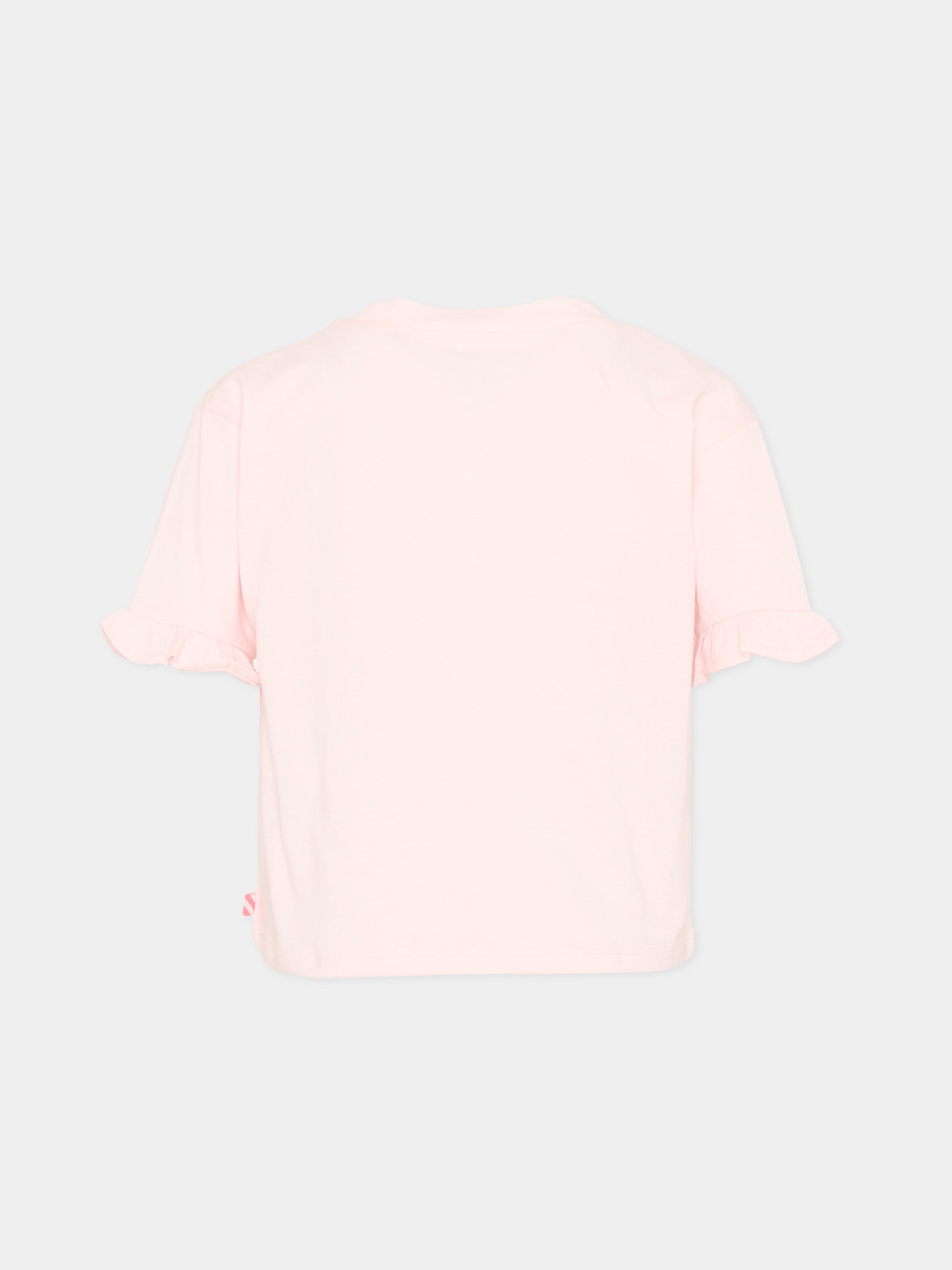 T-shirt rosa per bambina con unicorno,Billieblush,U21941 44L