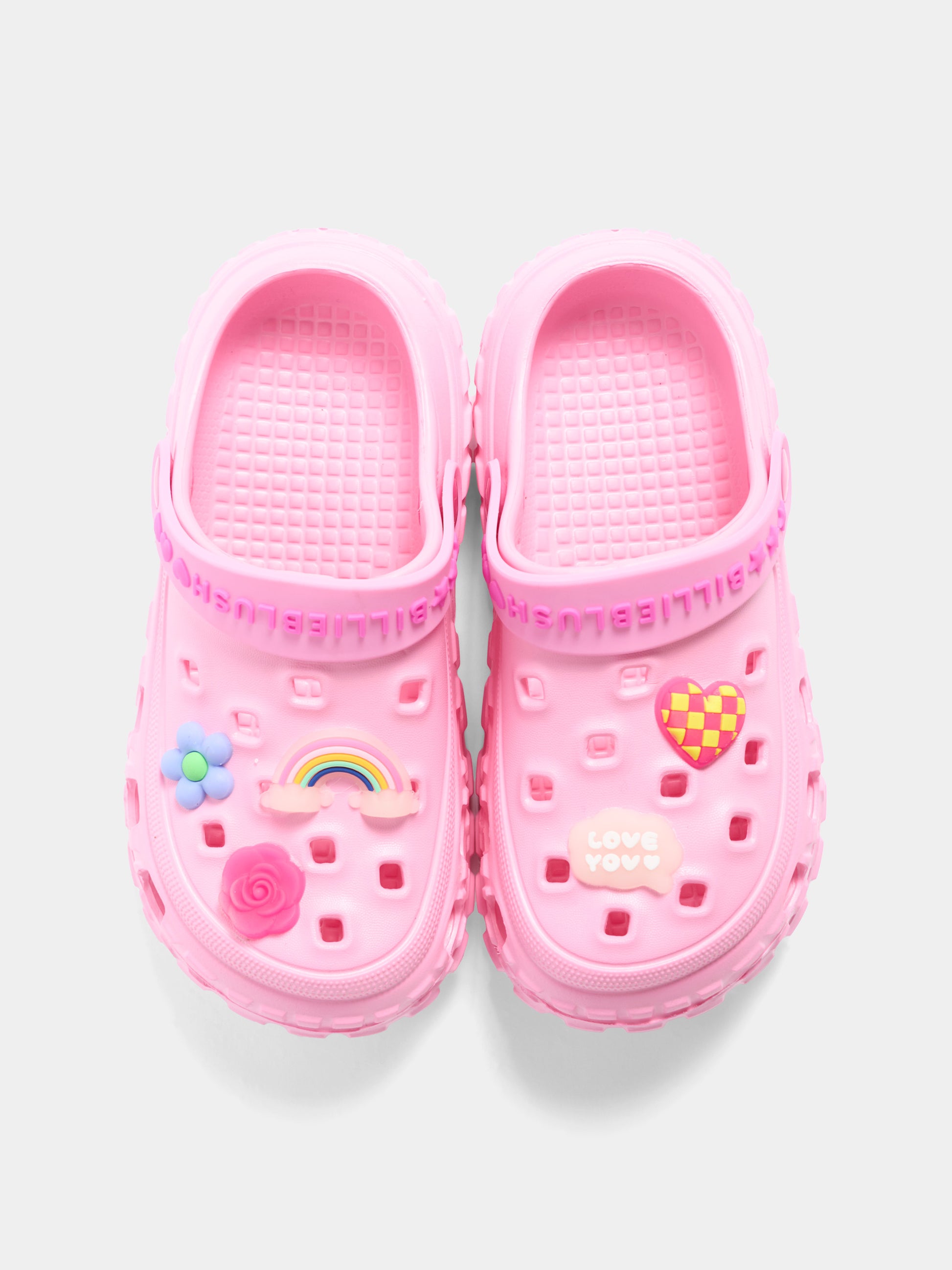 Sabot rosa per bambina con applicazioni,Billieblush,U21994 46N