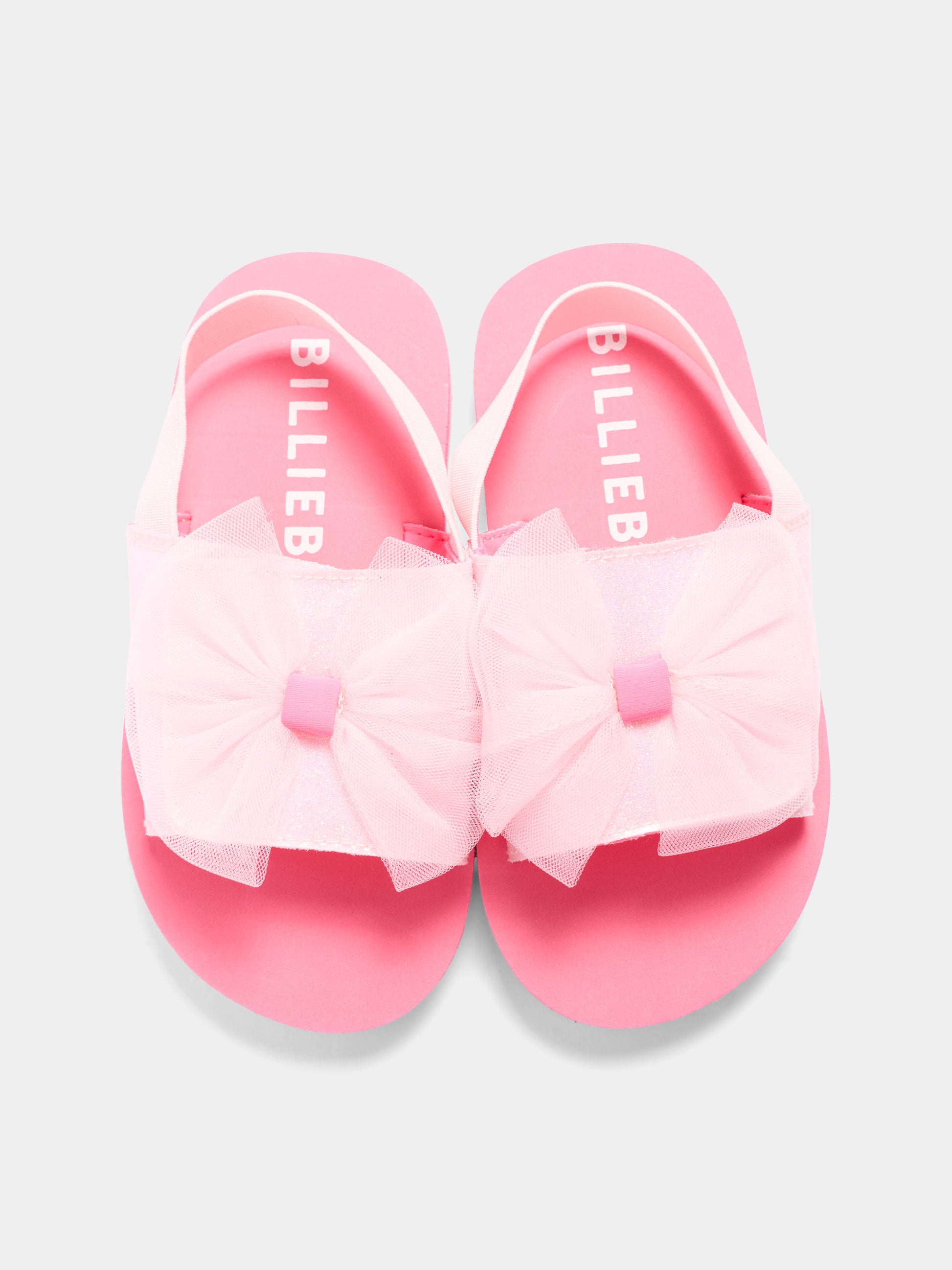 Sandali rosa per bambina con maxi fiocco,Billieblush,U22007 44L