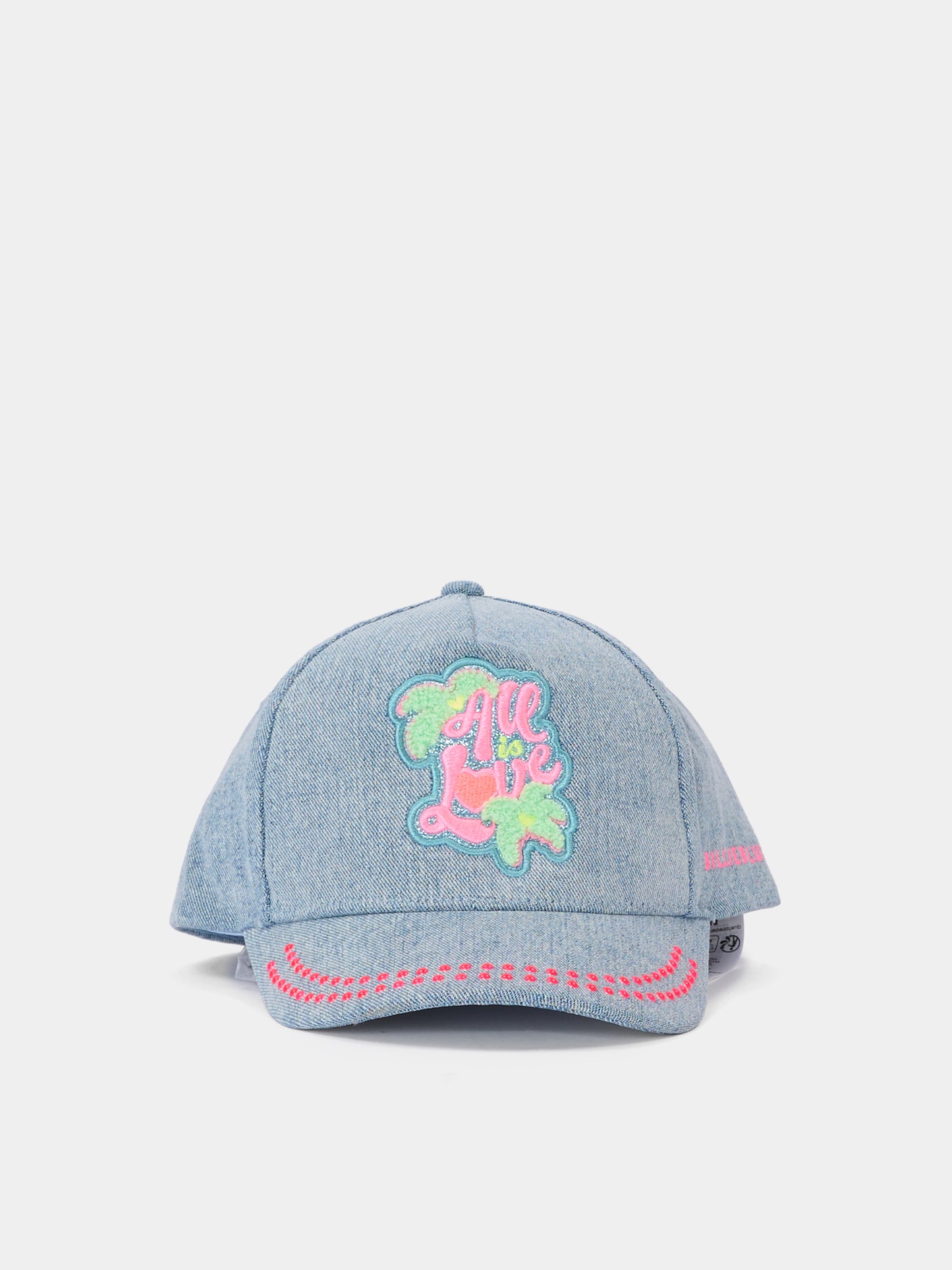 Cappello denim per bambina con ricamo,Billieblush,U22015 Z22