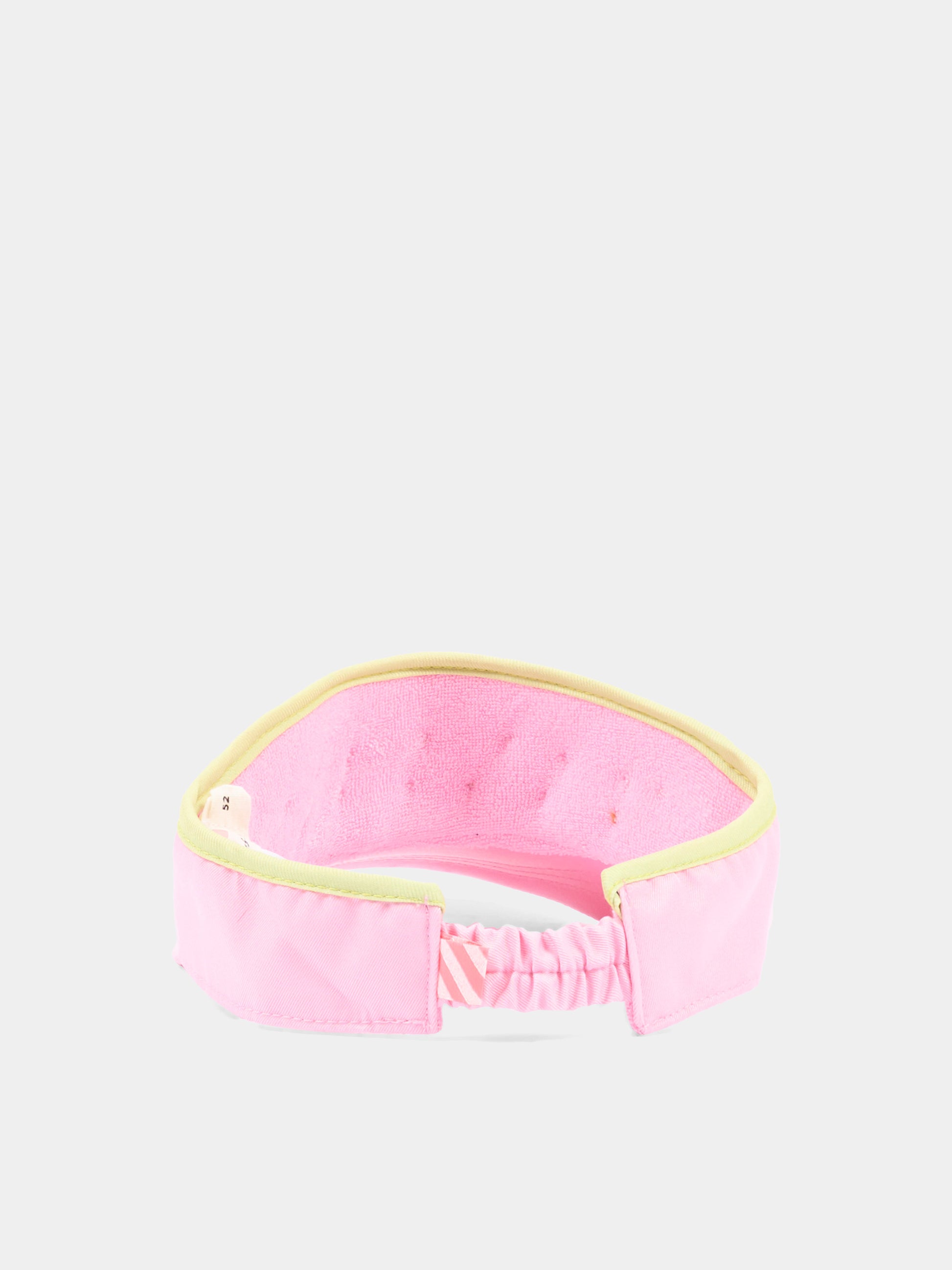 Cappello con visiera rosa per bambina con perline,Billieblush,U22020 46N