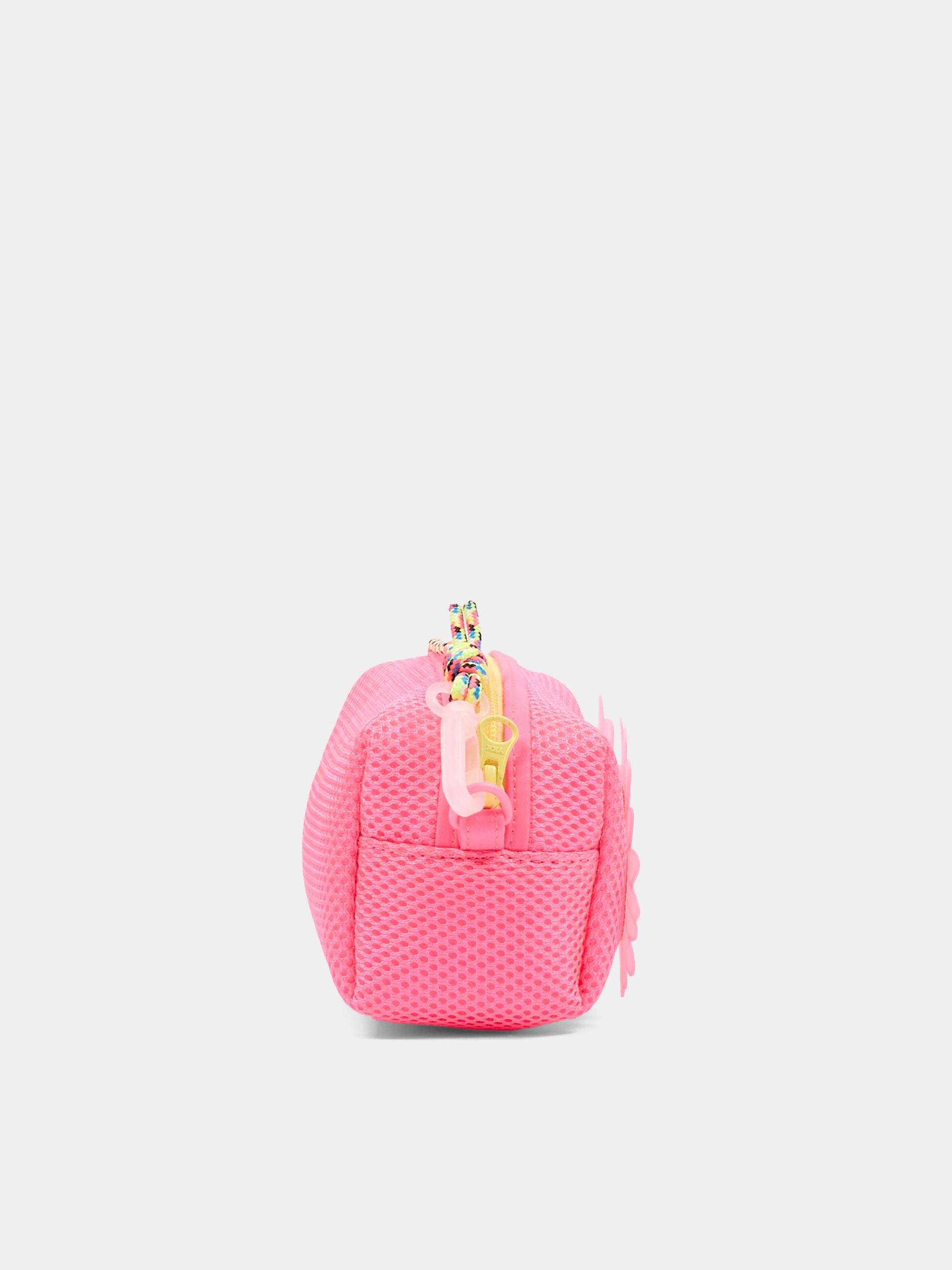 Pochette fucsia per bambina in mesh con margherite,Billieblush,U22033 499