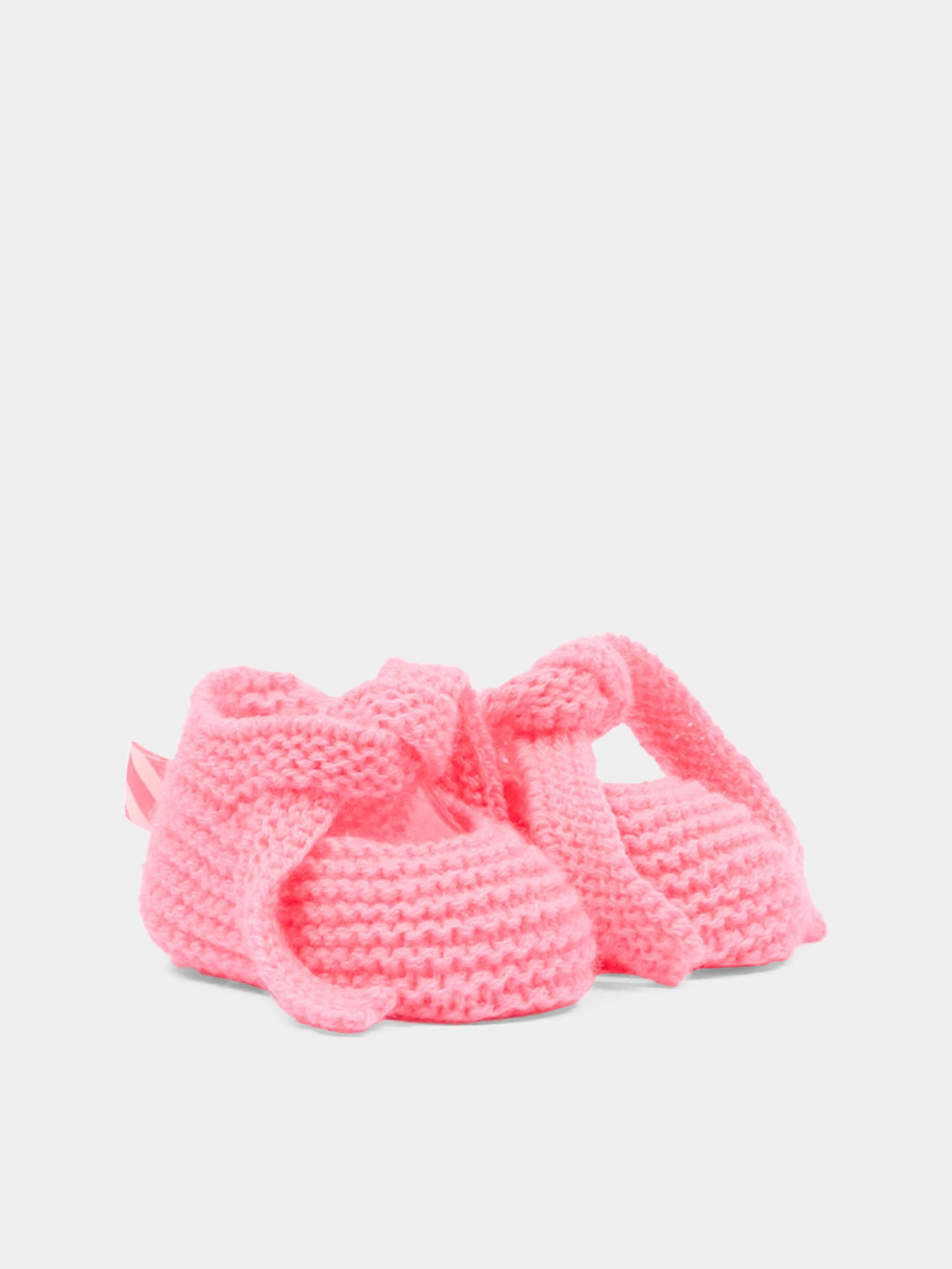 Babbucce fucsia per neonata in maglia,Billieblush,U22084 499