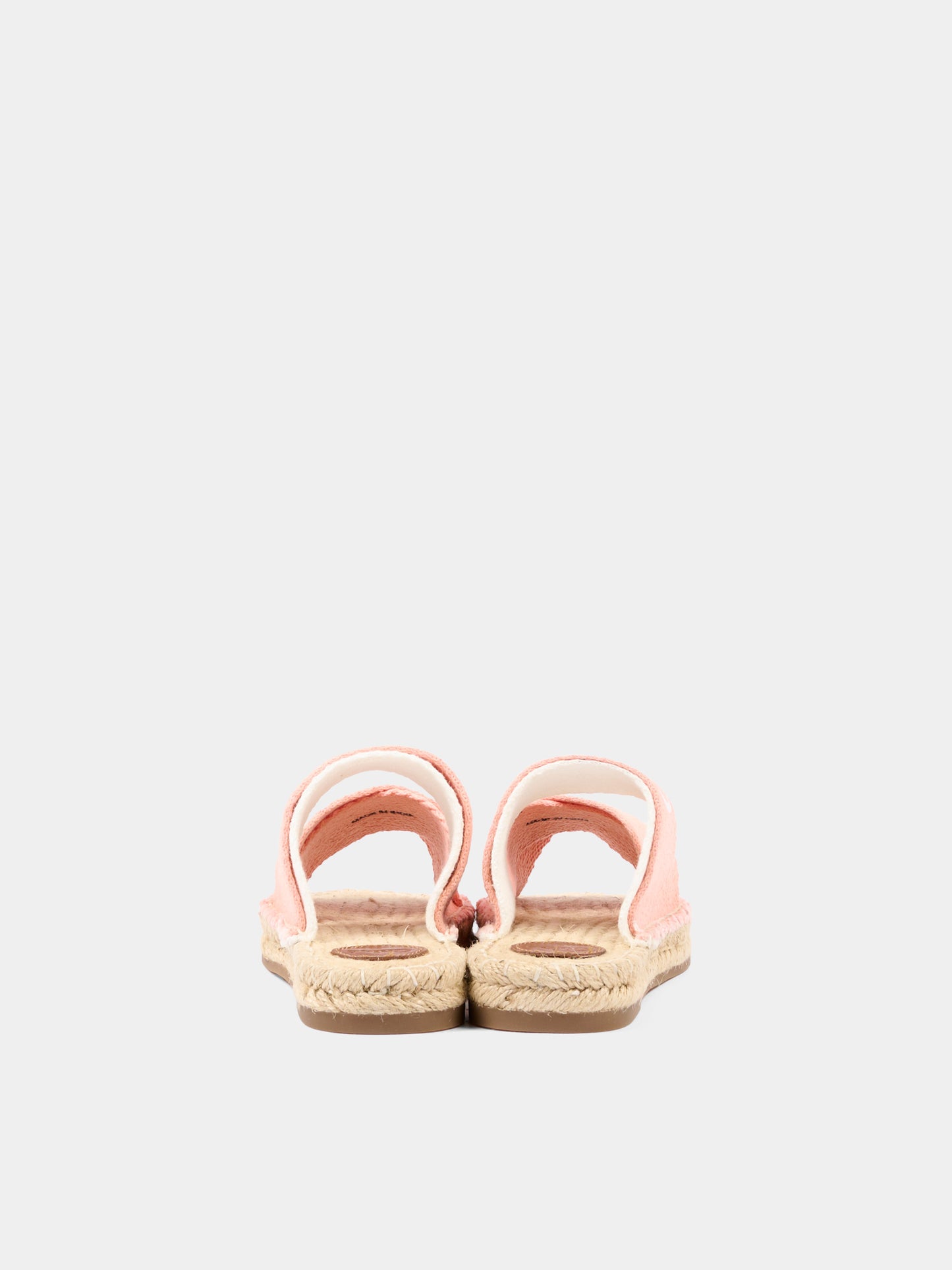 Ciabatte arancioni per bambina con logo,Chloé Kids,C20885 43A