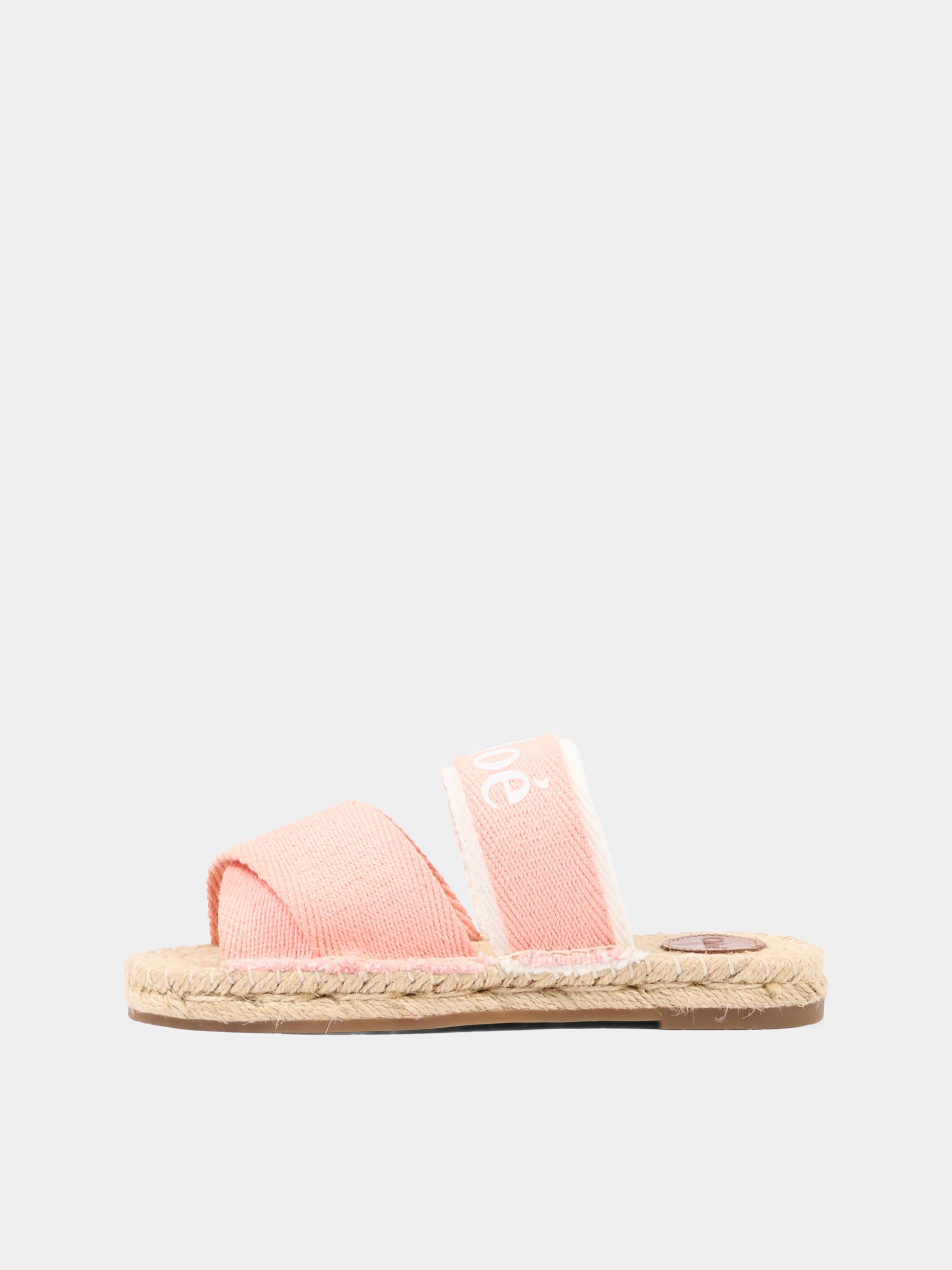 Ciabatte arancioni per bambina con logo,Chloé Kids,C20885 43A