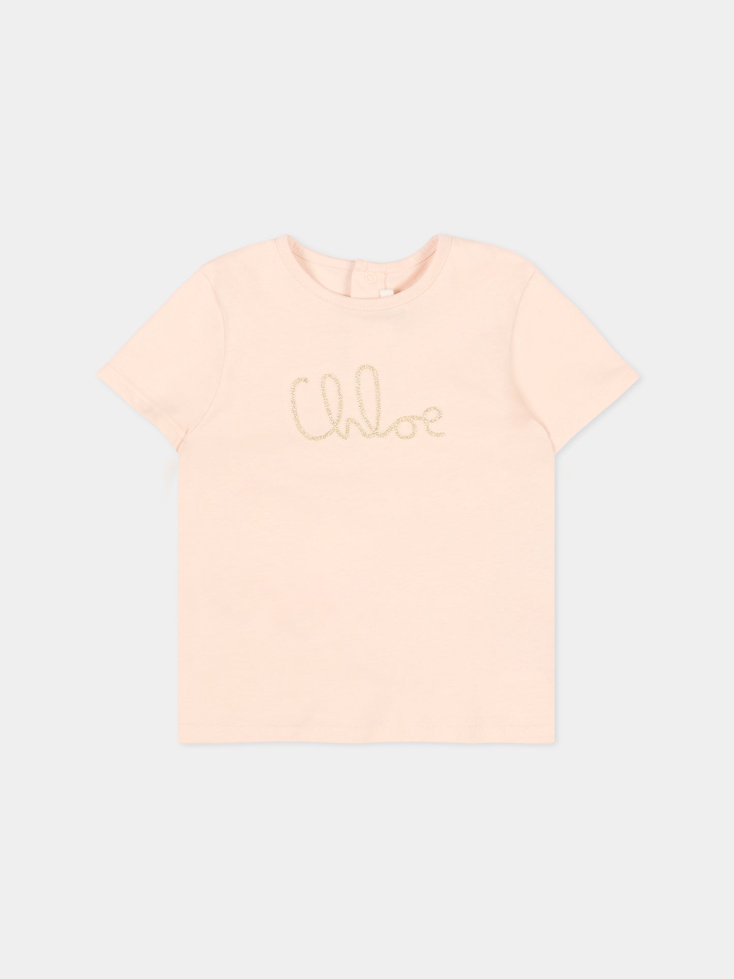 Salopette multicolor per neonata floreale,Chloé Kids,C20906 S95