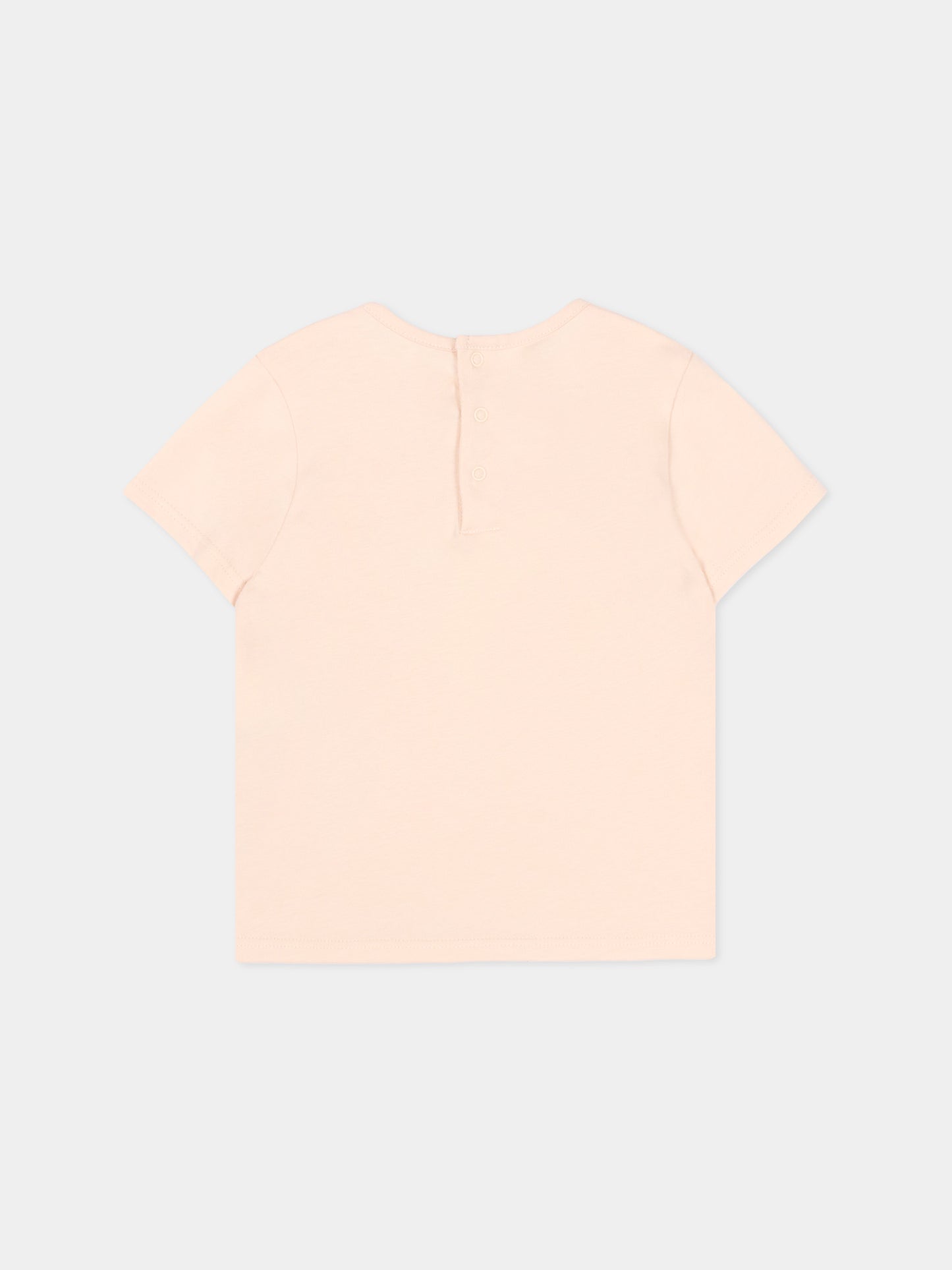 Salopette multicolor per neonata floreale,Chloé Kids,C20906 S95