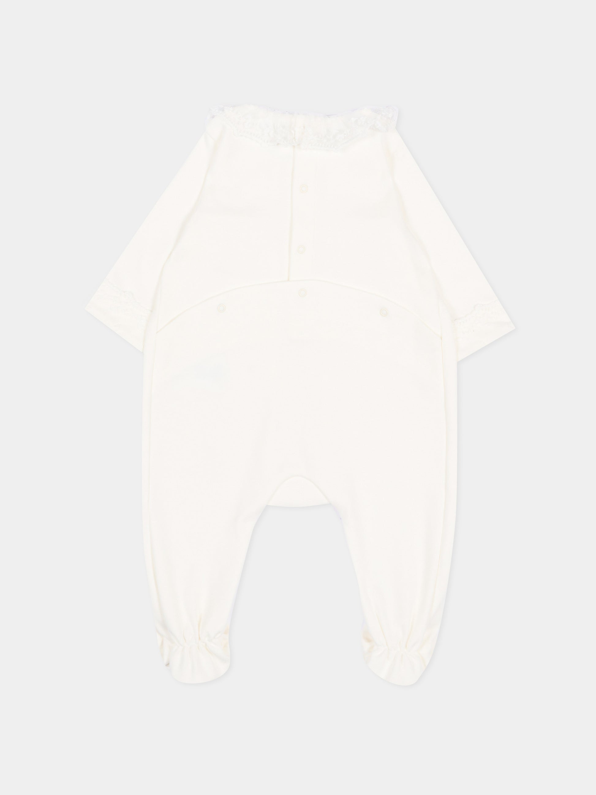 Set tutina avorio per neonata con pizzo,Chloé Kids,C20925 117