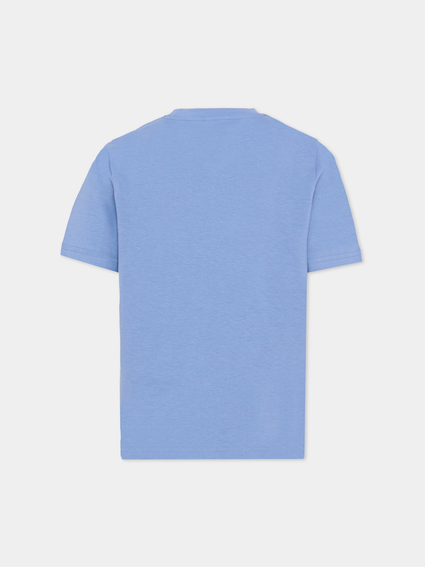 T-shirt blu per bambino con logo,Boss,J52711 881