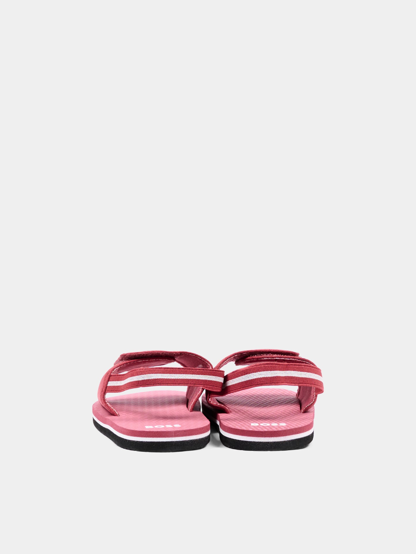 Sandali rossi per bambino con logo,Boss,J52820 48B