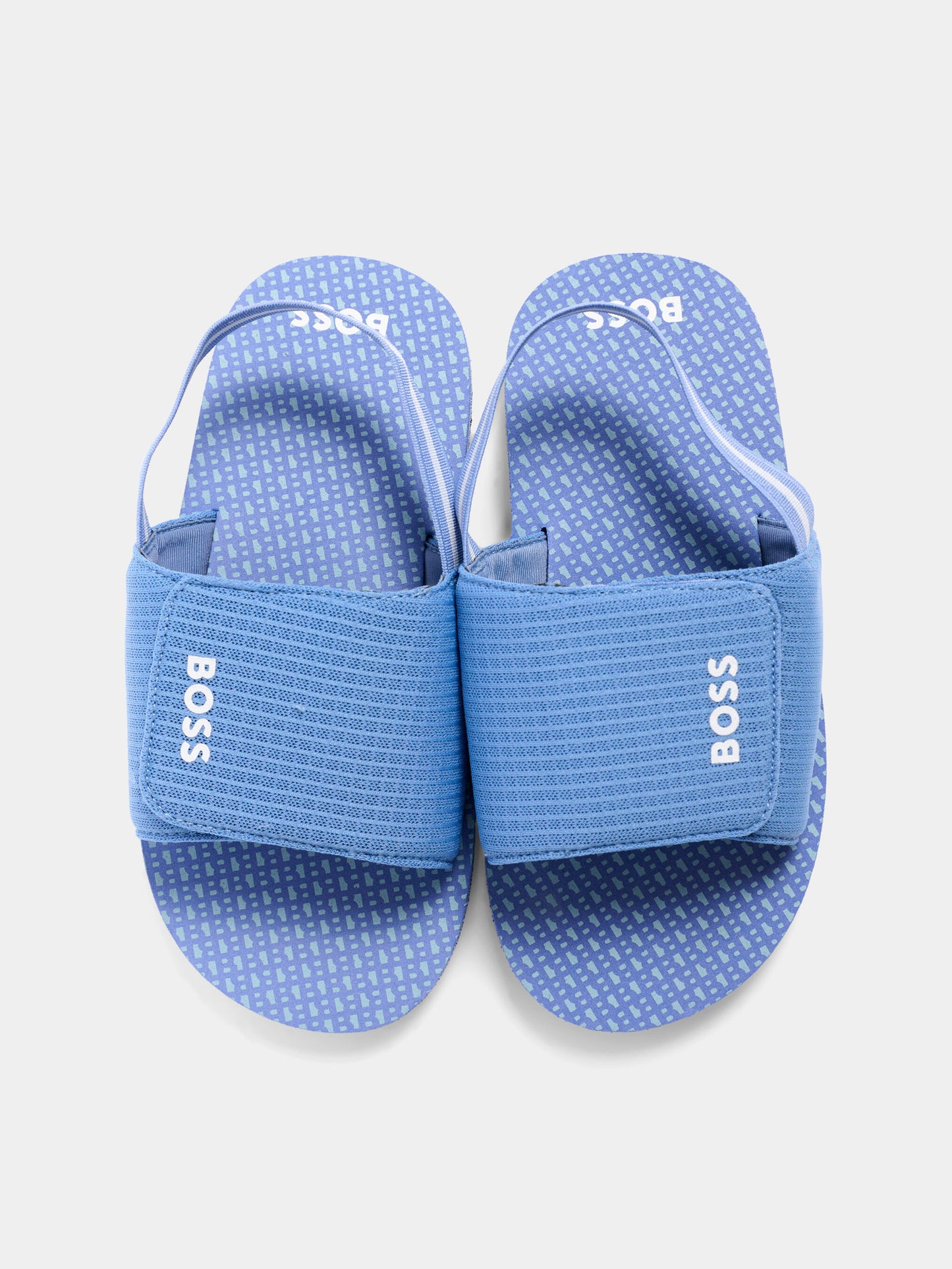Sandali celesti per bambino con logo,Boss,J52820 881