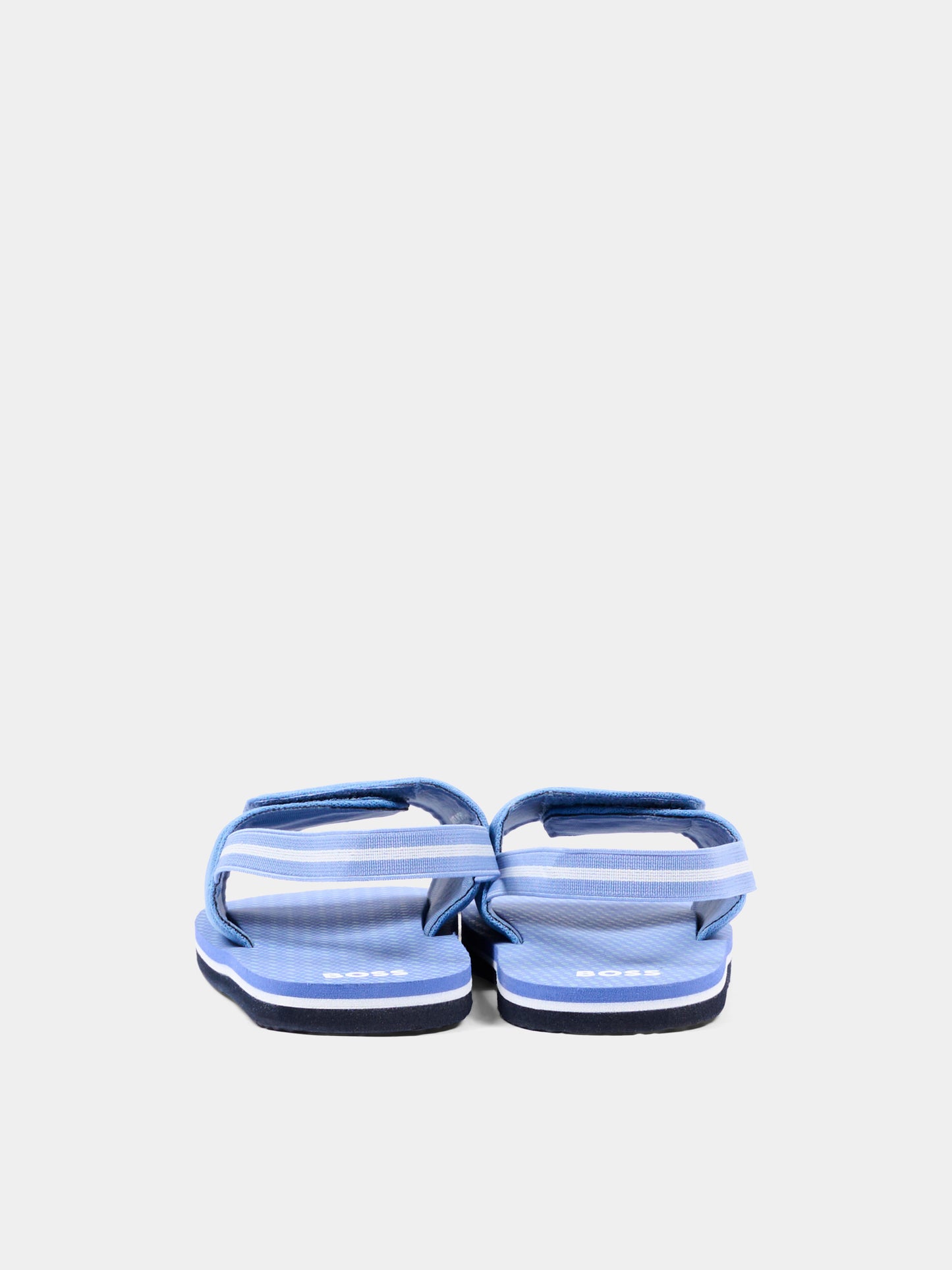 Sandali celesti per bambino con logo,Boss,J52820 881