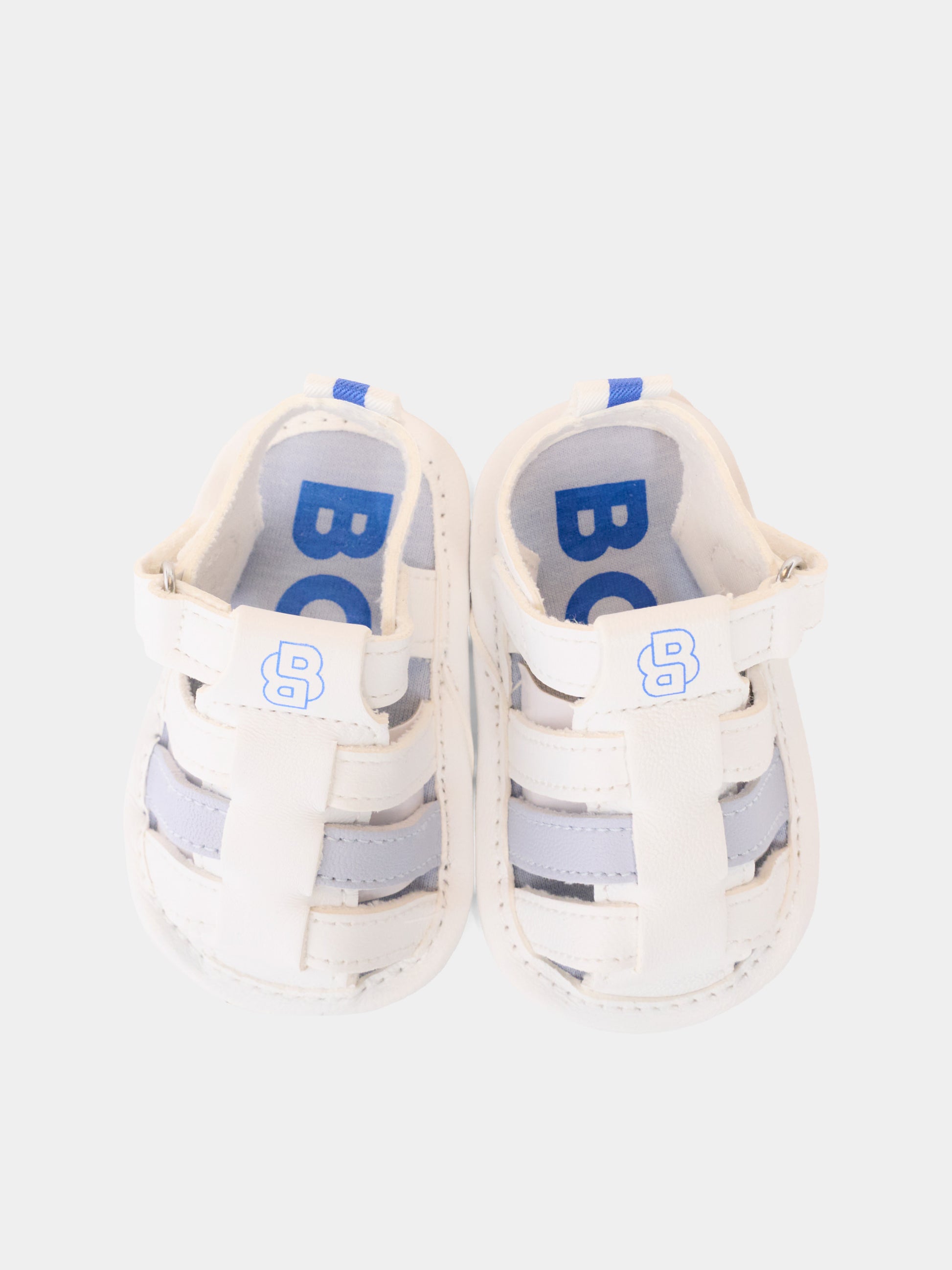 Sandali multicolor per neonato con logo,Boss,J52834 813