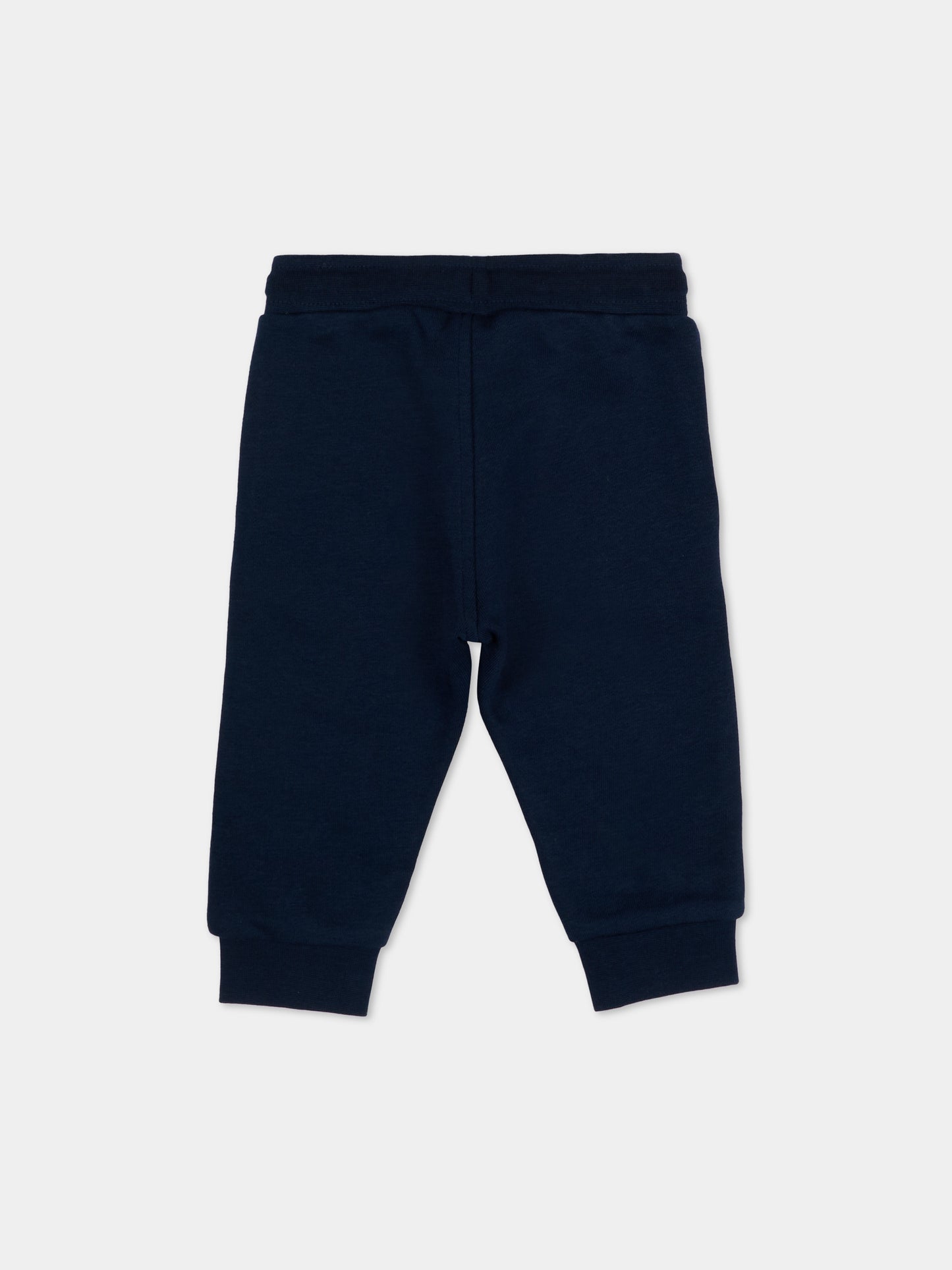 Pantaloni sportivi blu per neonato con logo,Boss,J52853 849