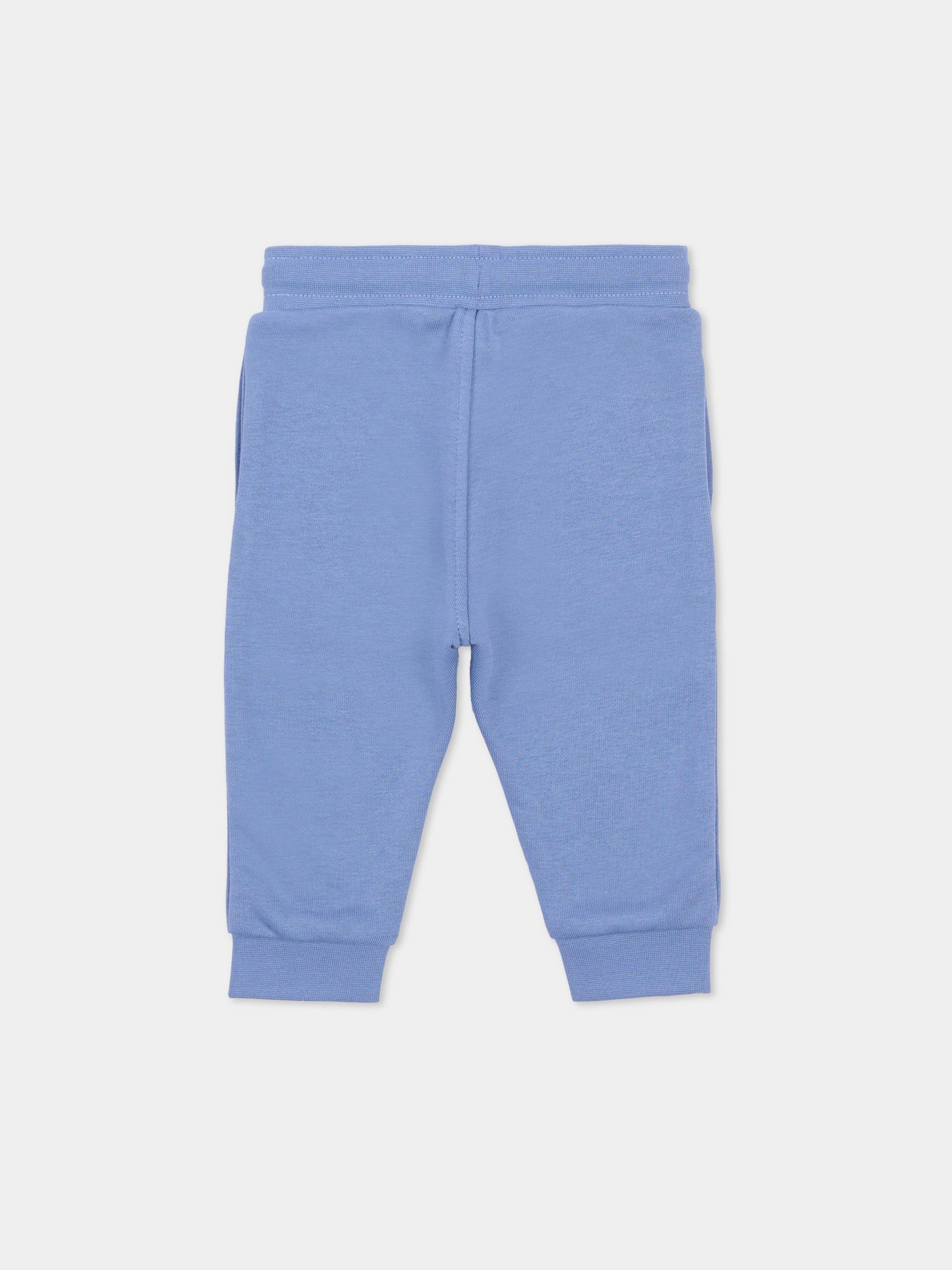 Pantaloni celesti per neonato con patch,Boss,J52853 881