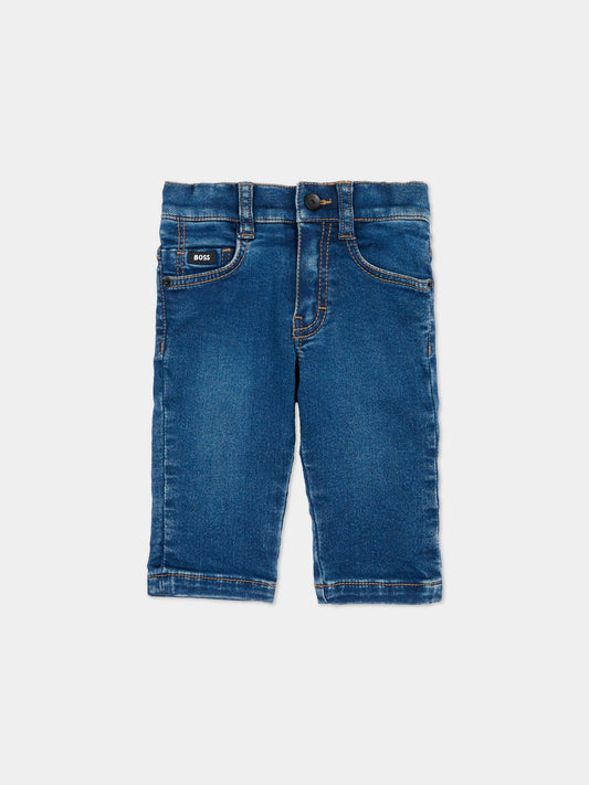 Jeans denim per neonato con logo,Boss,J52857 Z78
