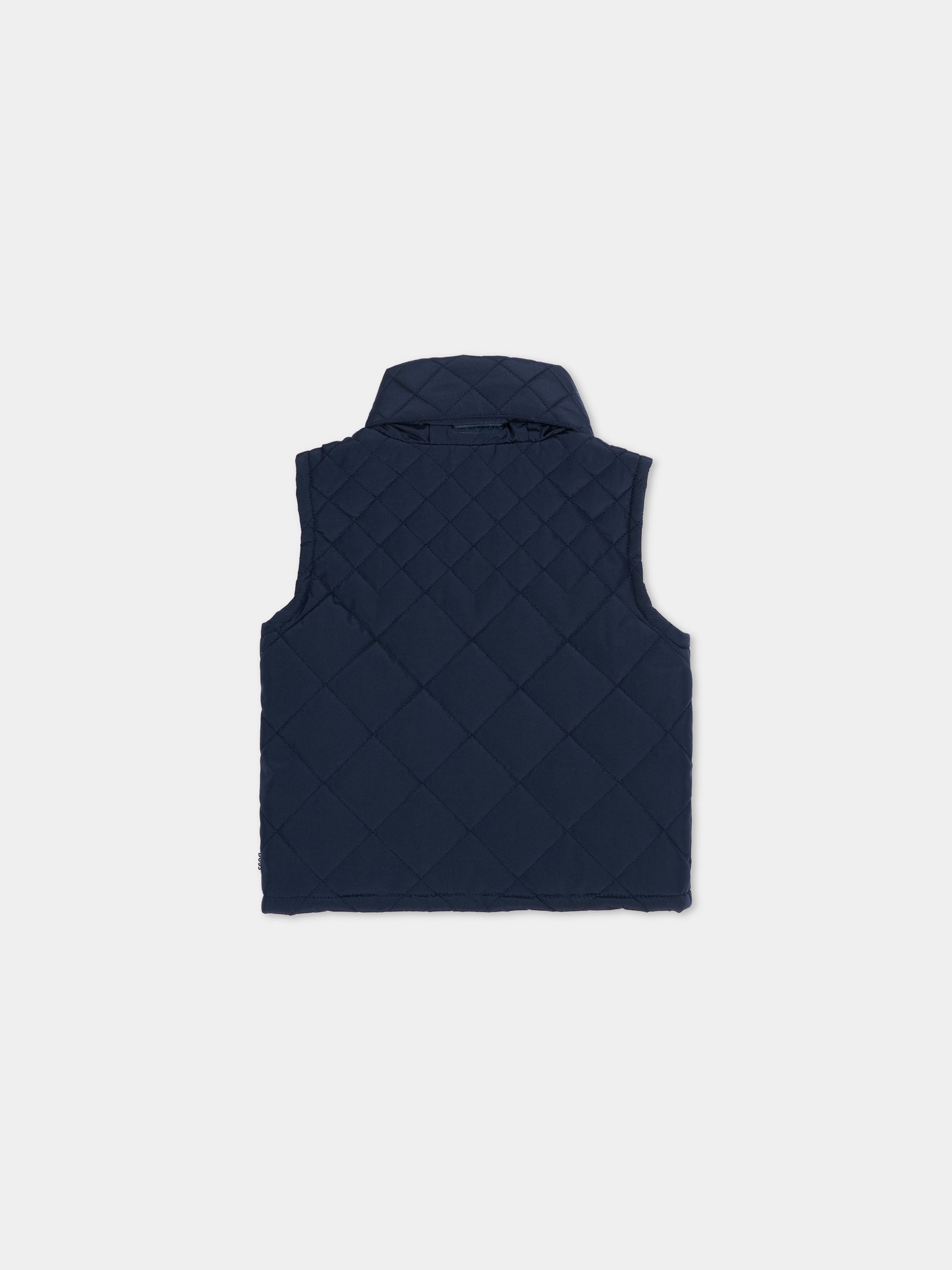 Gilet blu per neonato trapuntato,Boss,J52861 849