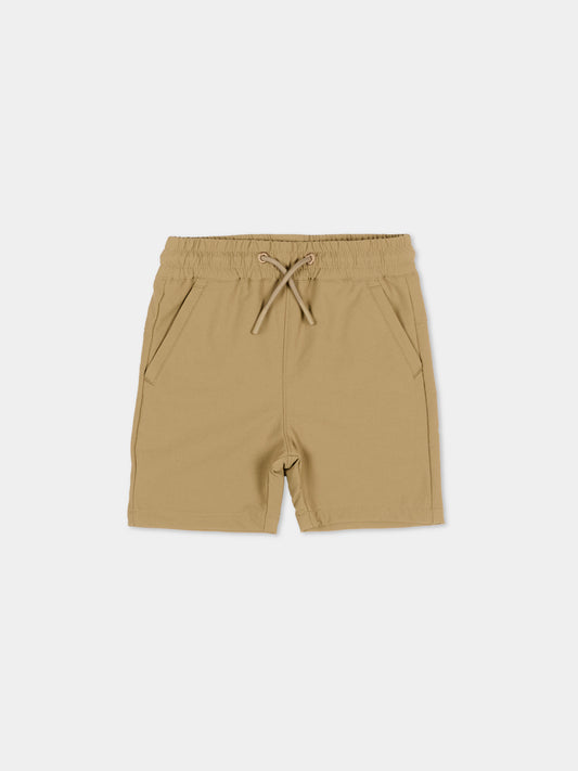 Shorts beige per neonato con logo,Boss,J52876 295