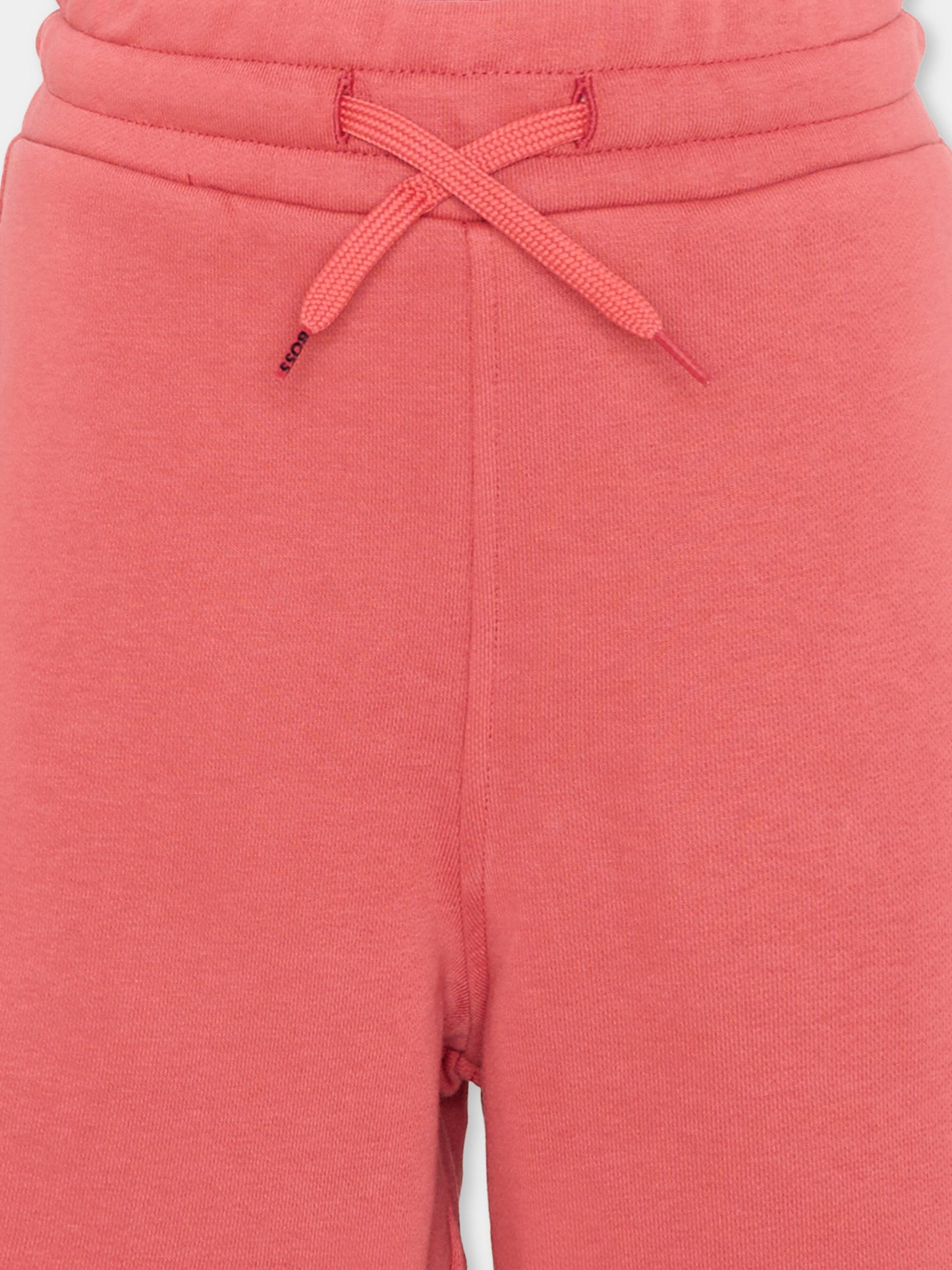 Shorts sportivi bordeaux per bambino,Boss,J52928 48B