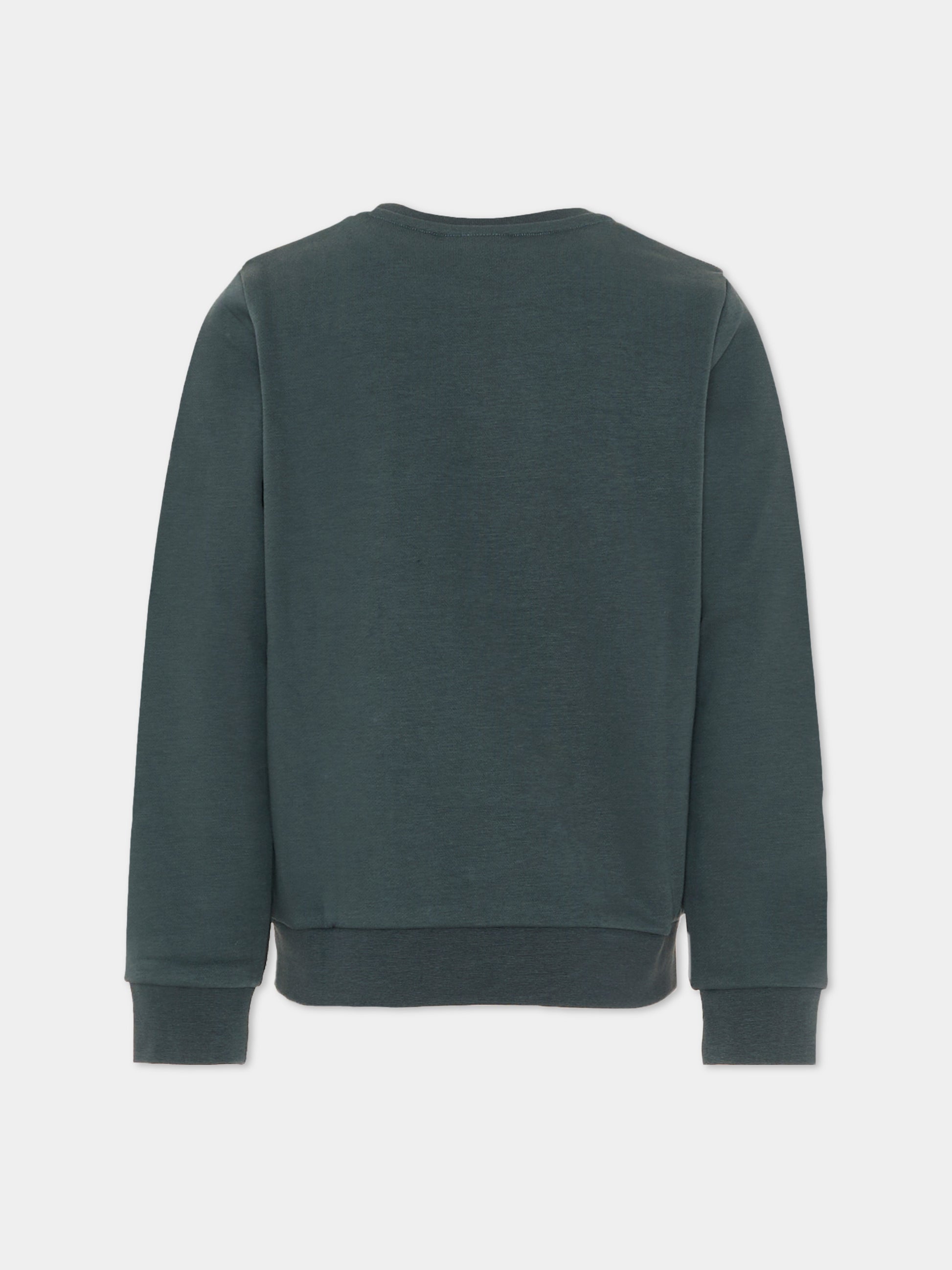 Felpa verde BOSS per bambino con logo,Boss,J52966 68C