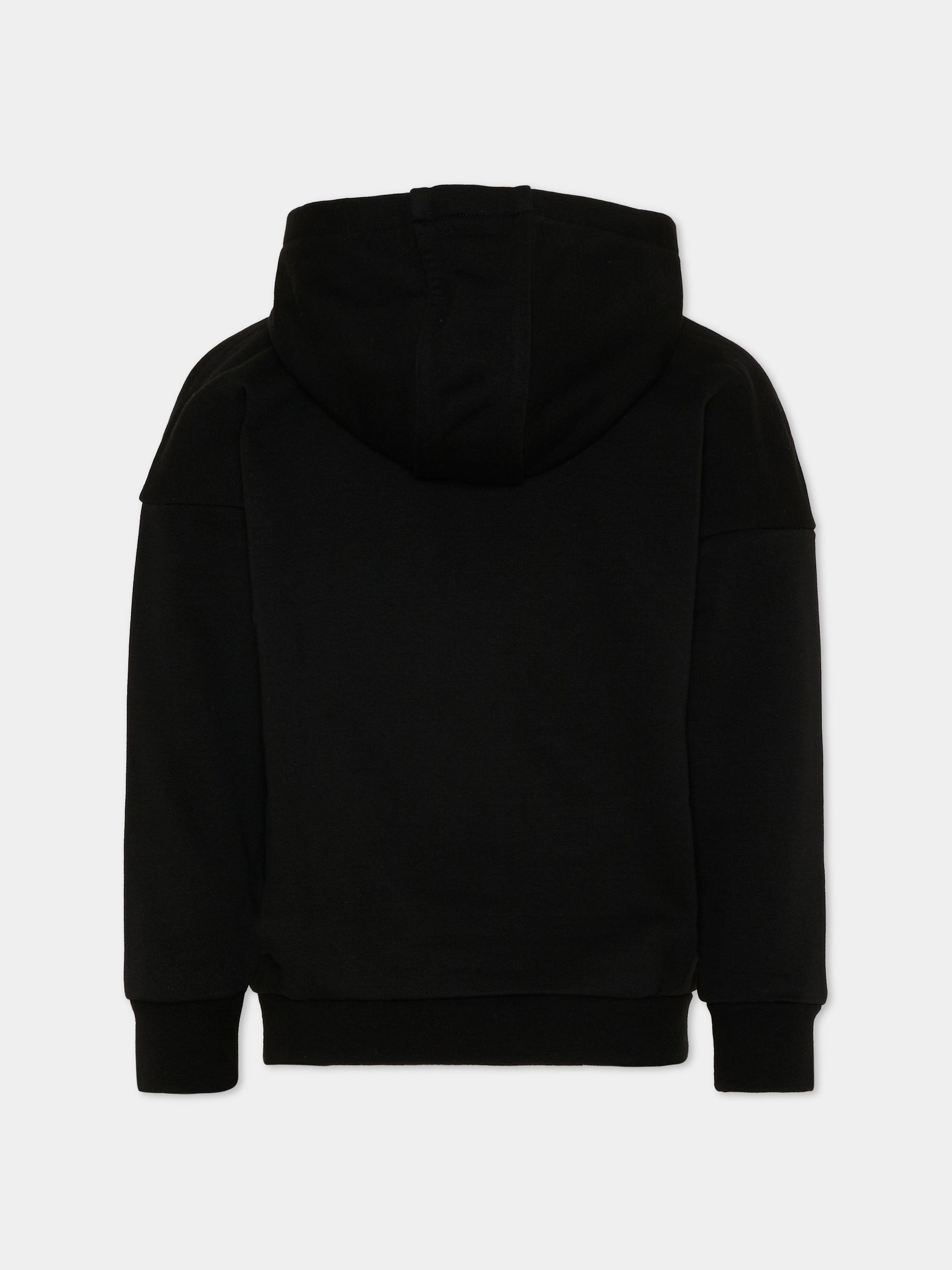 Felpa nera con logo per bambino,Boss,J52969 09B