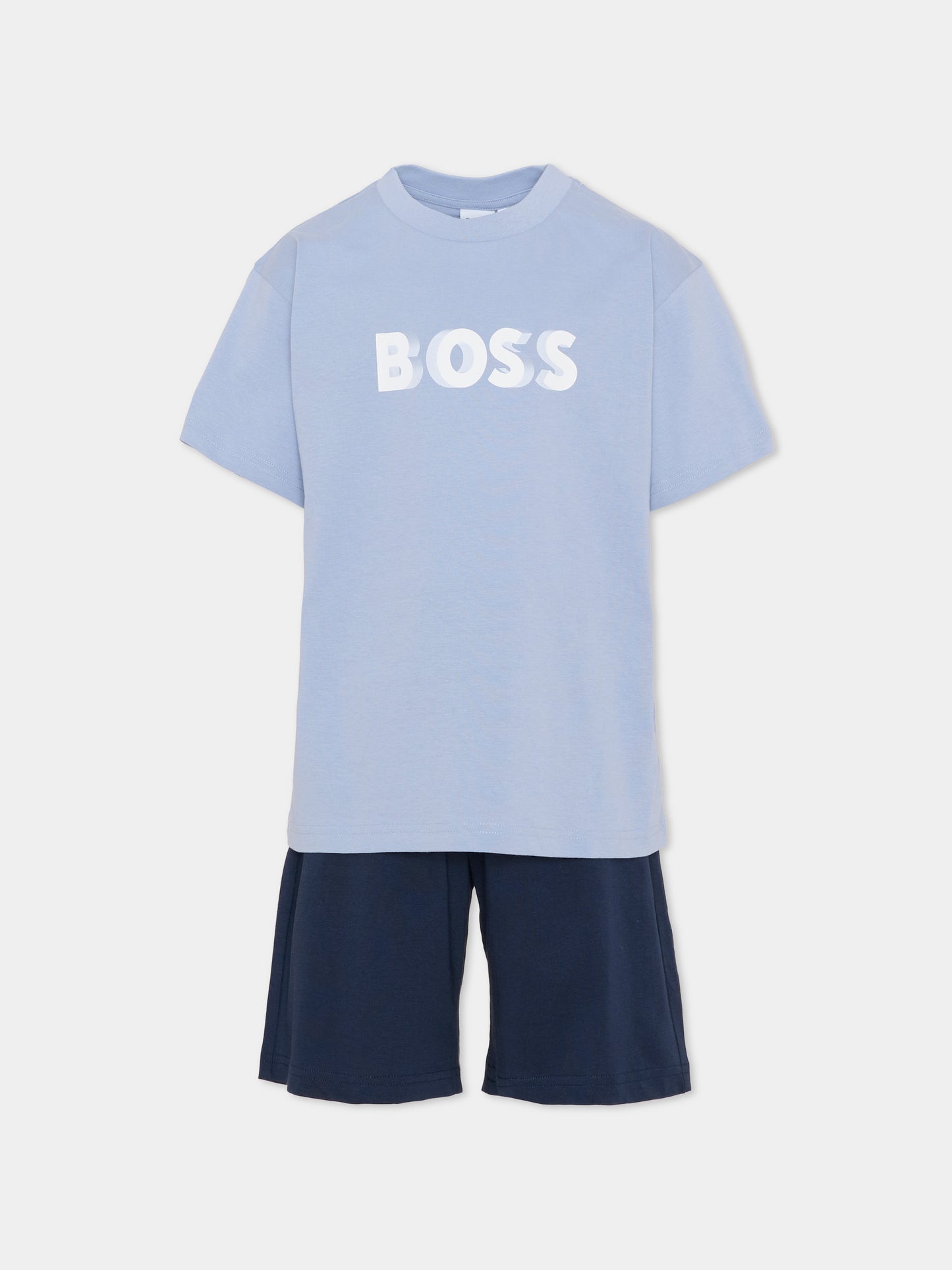 Completo blu per bambino con logo bianco,Boss,J53002 849