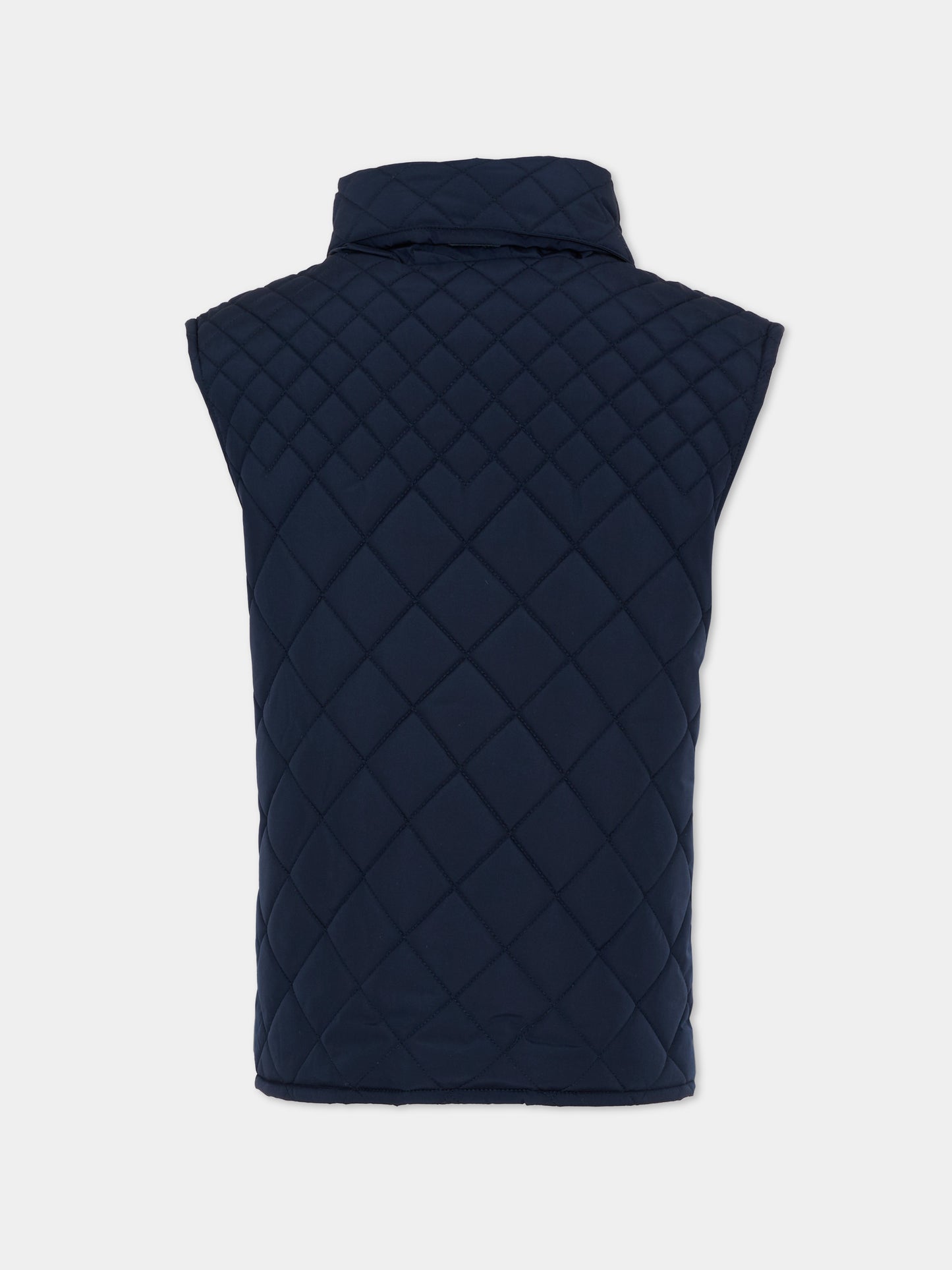 Gilet blu per bambino trapuntato,Boss,J53003 849