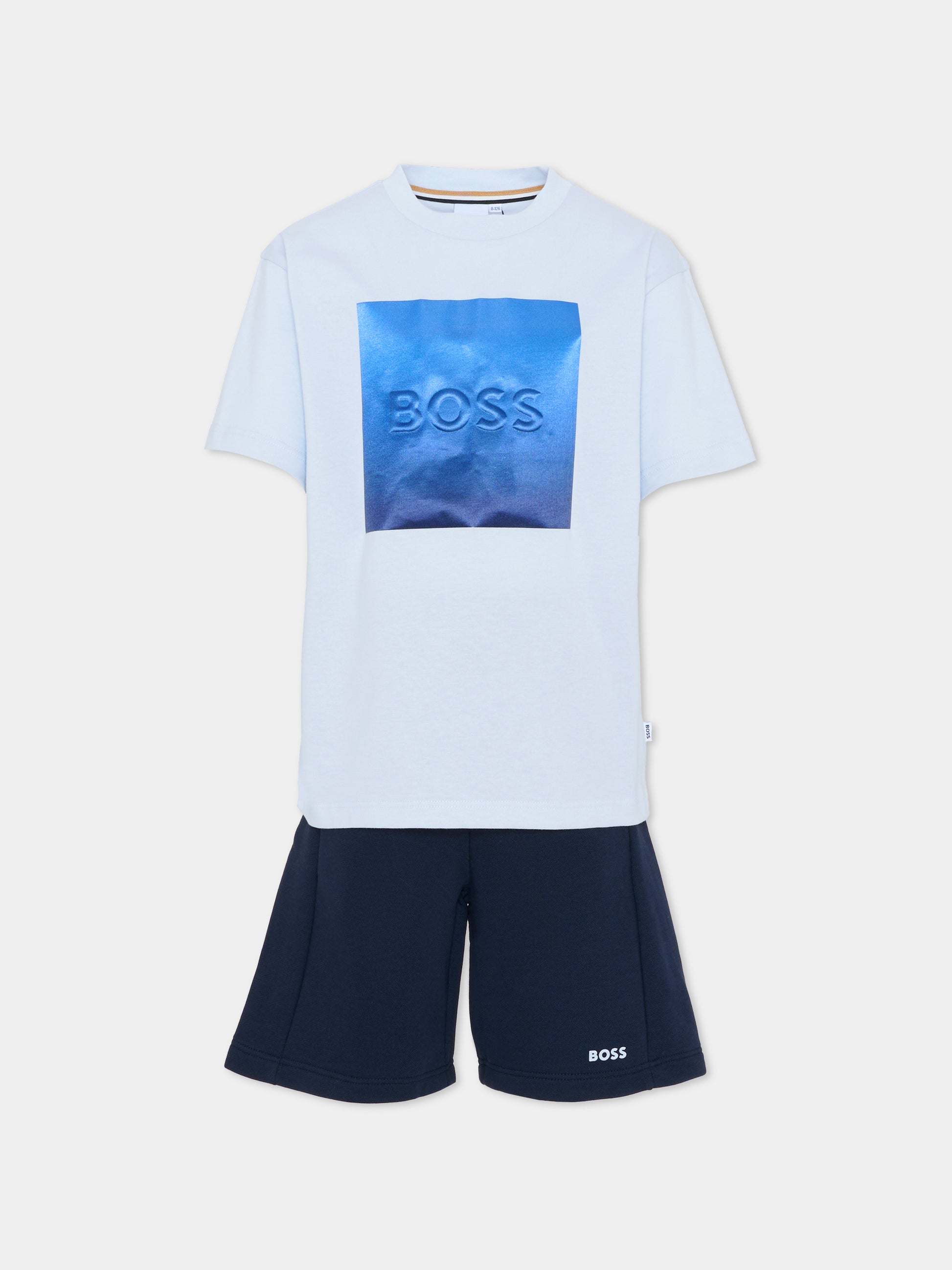 Completo blu per bambino con logo,Boss,J53007 78K