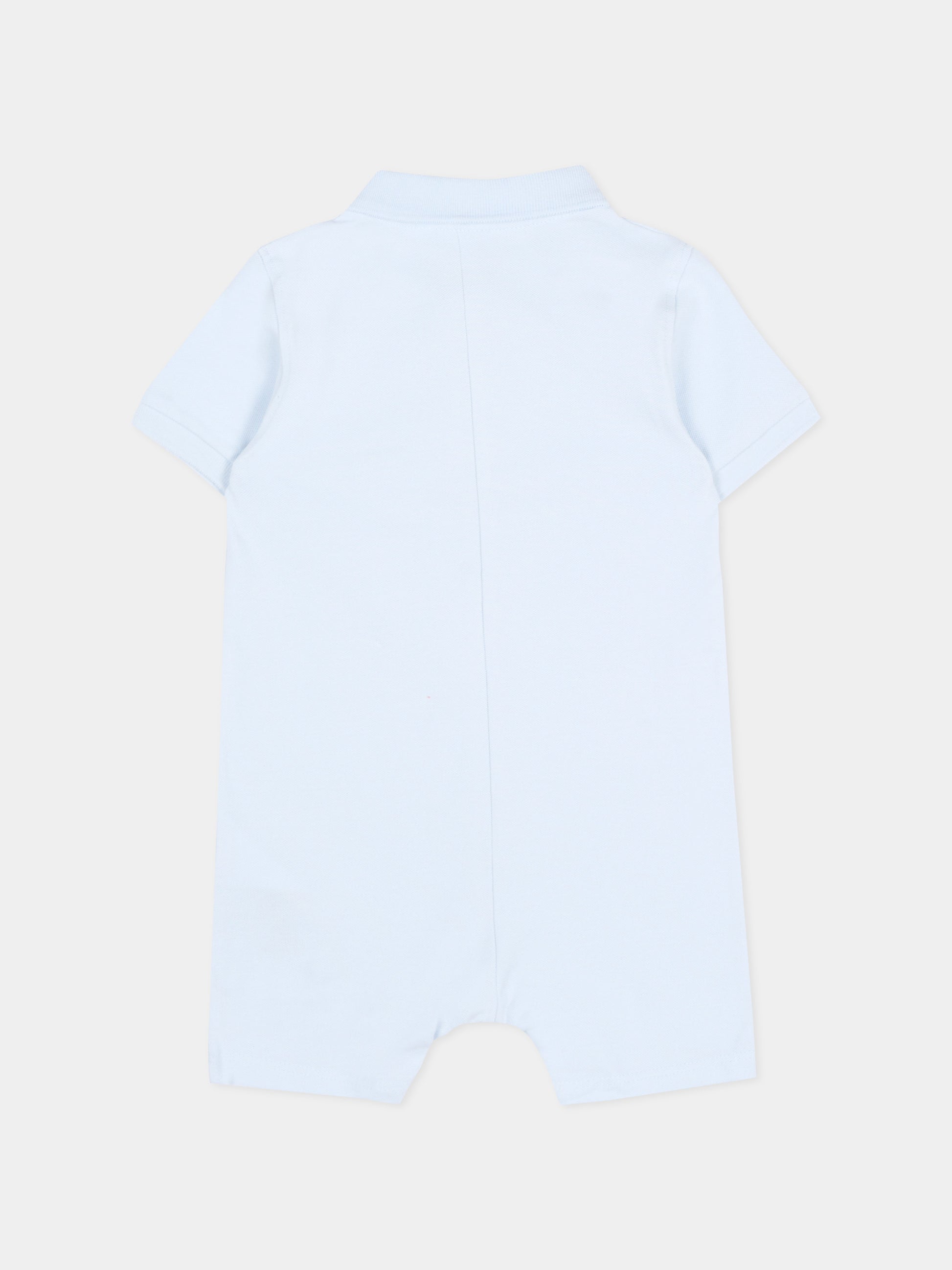 Pagliaccetto celeste per neonato con logo,Boss,J53033 771
