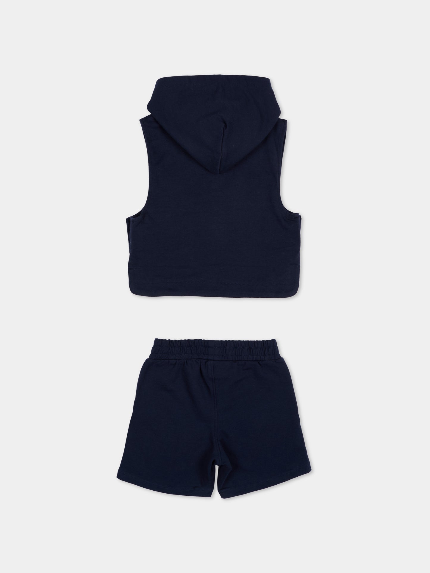 Completo sportivo blu per neonato con logo,Boss,J53039 849