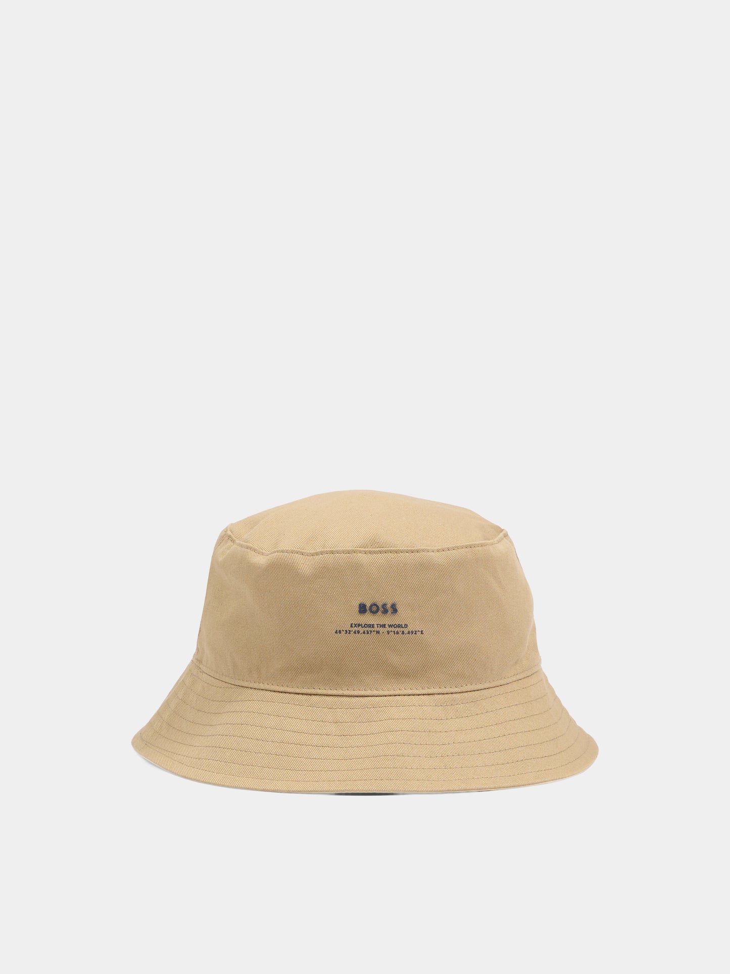 Cloche beige per bambino con logo,Boss,J53124 249
