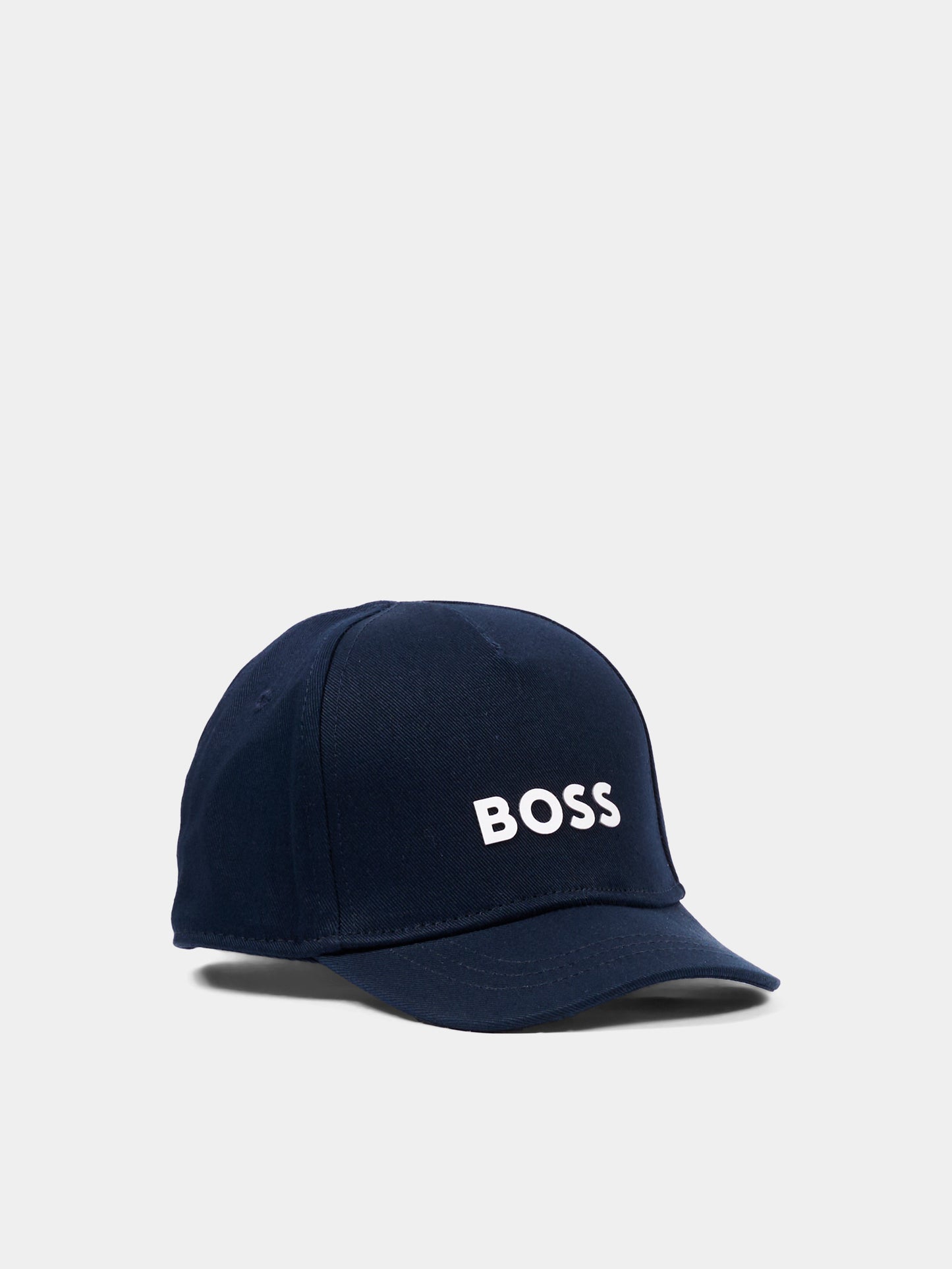 Cappello blu per neonato con logo,Boss,J53141 849