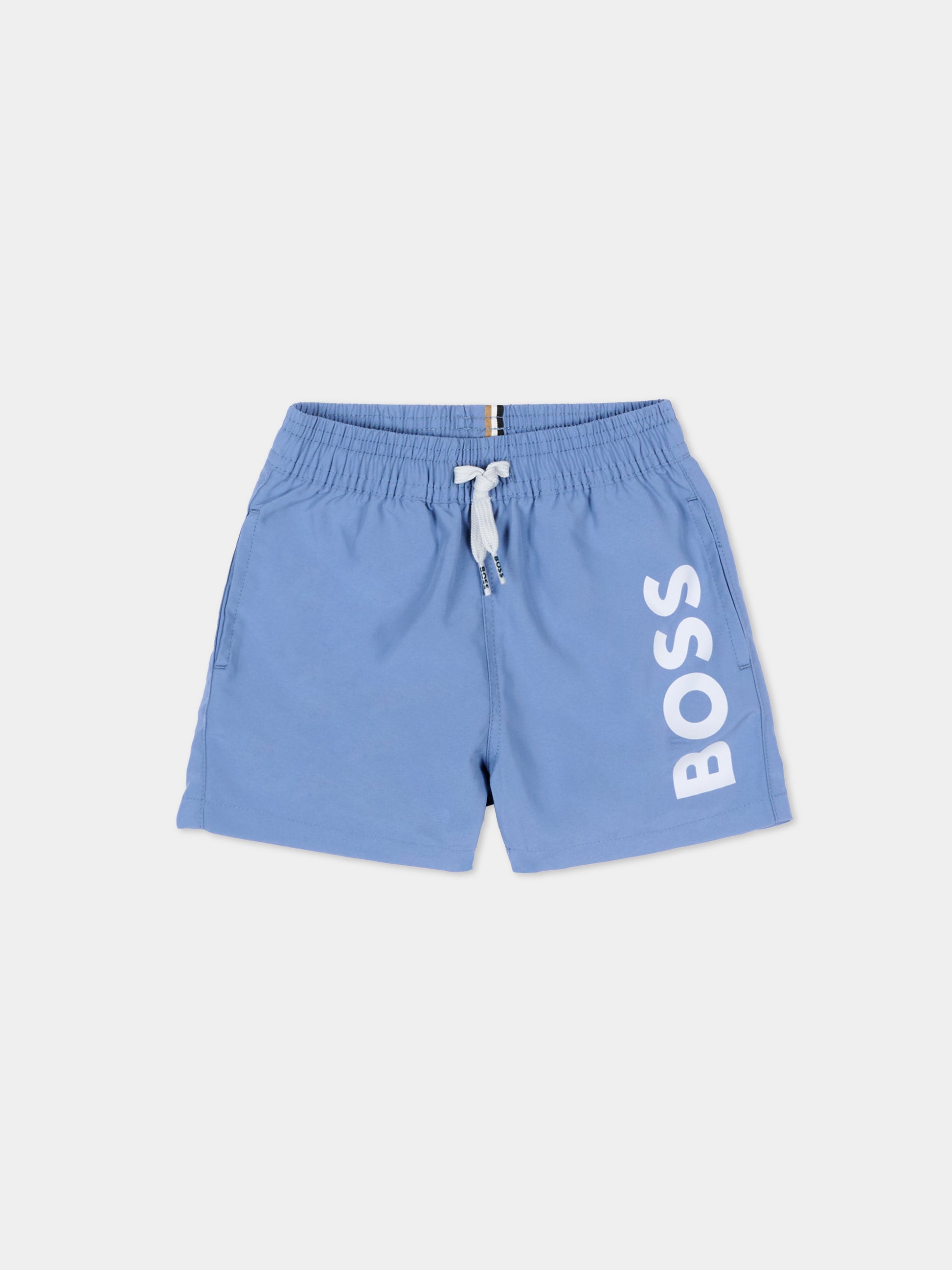 Boxer mare celeste per neonato con logo,Boss,J53172 881
