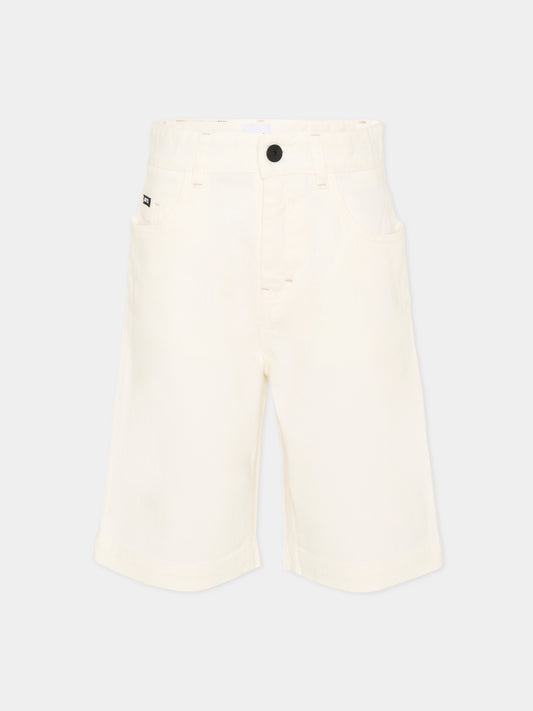 Shorts casual bianco per bambino,Boss,J53244 10P