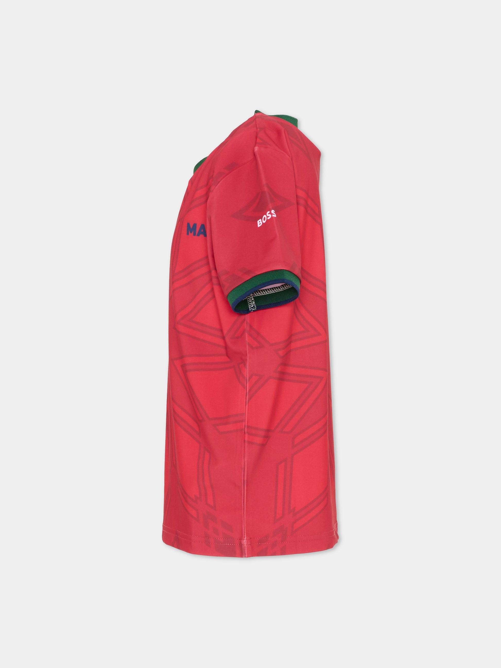 T-Shirt rossa Marocco per bambino,Boss,J53255 978