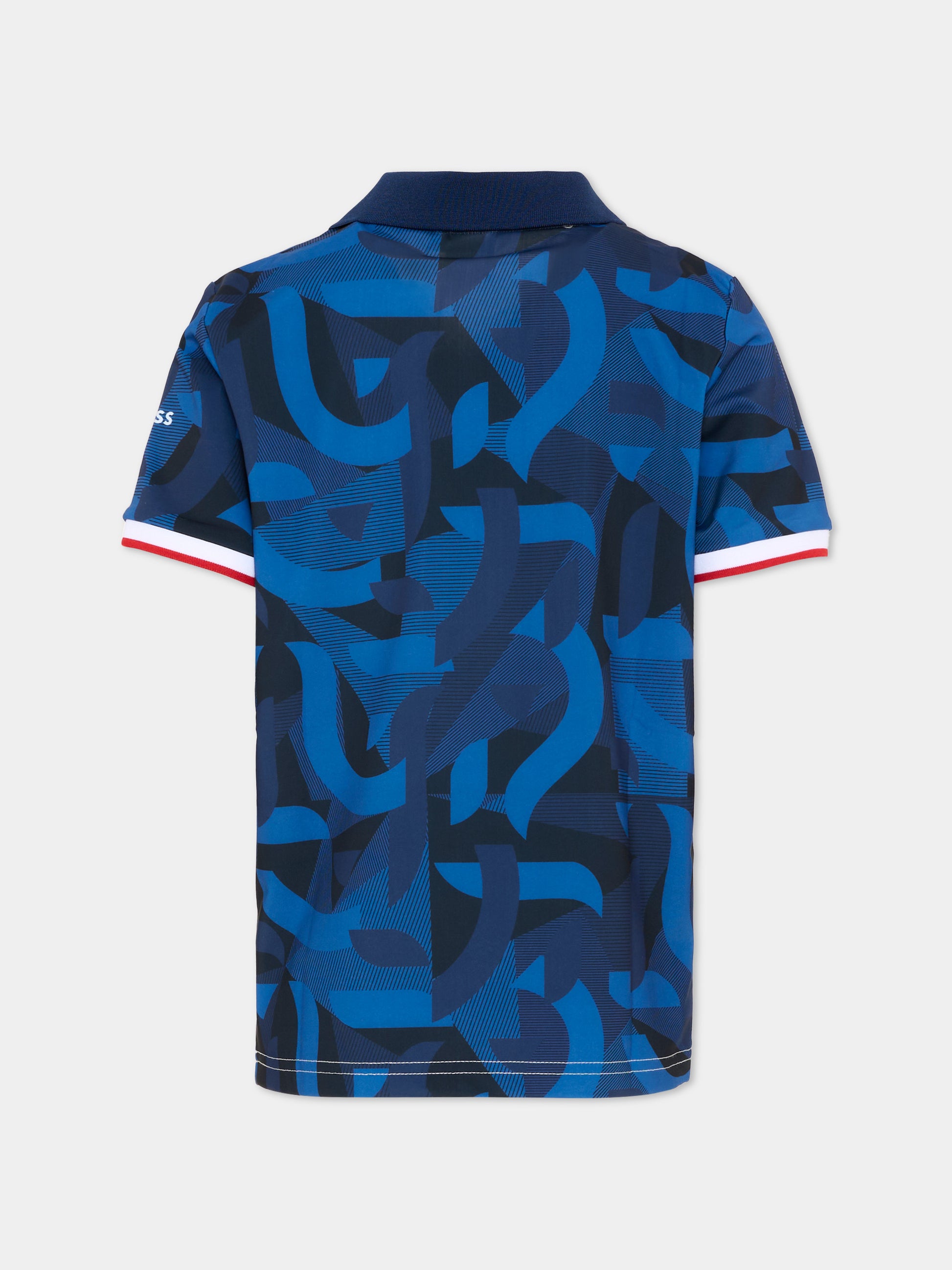 T-Shirt bianca per bambino stampa Francia,Boss,J53257 10P