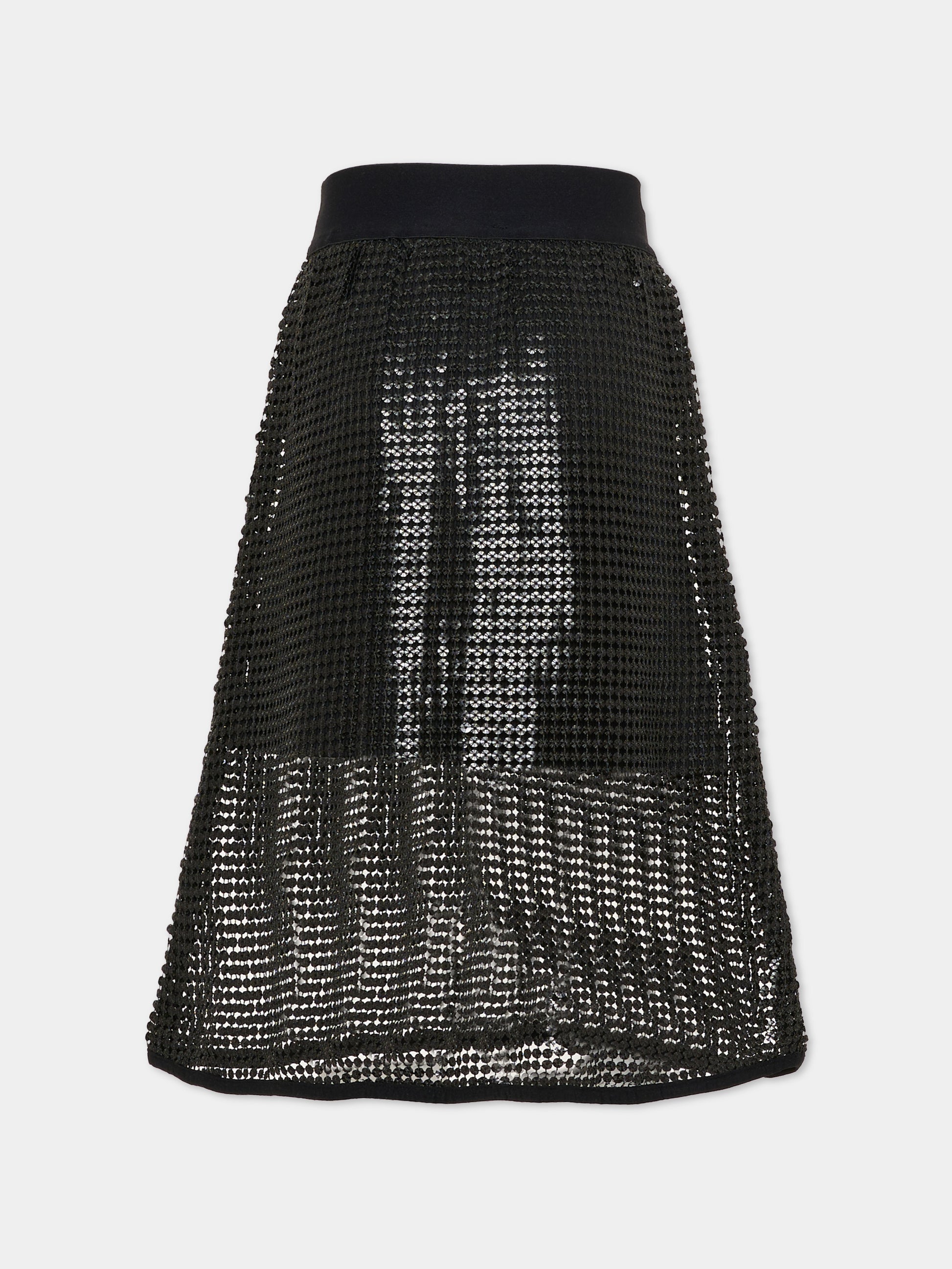 Gonna nera per bambina con logo,Dkny,D62594 09B