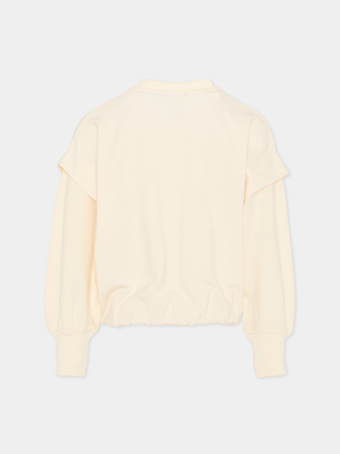 Felpa gialla per bambina con logo,Dkny,D62615 519