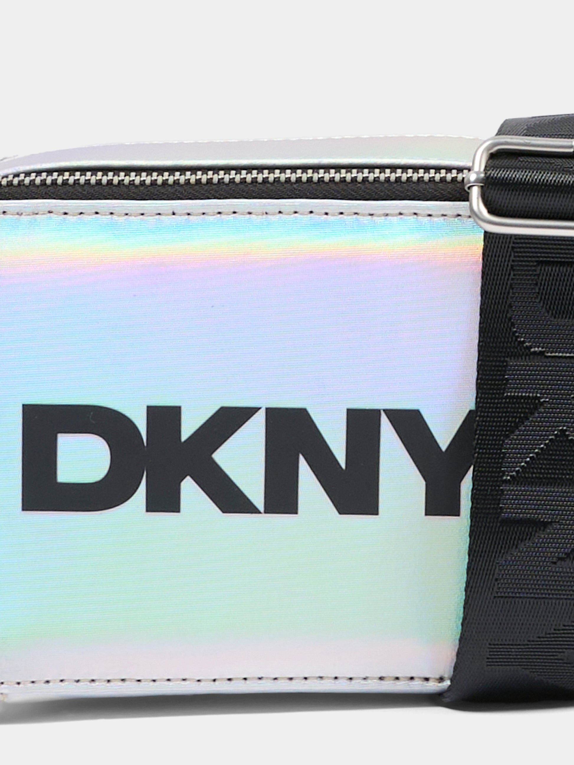 Borsa argento per bambina con logo,Dkny,D62639 111